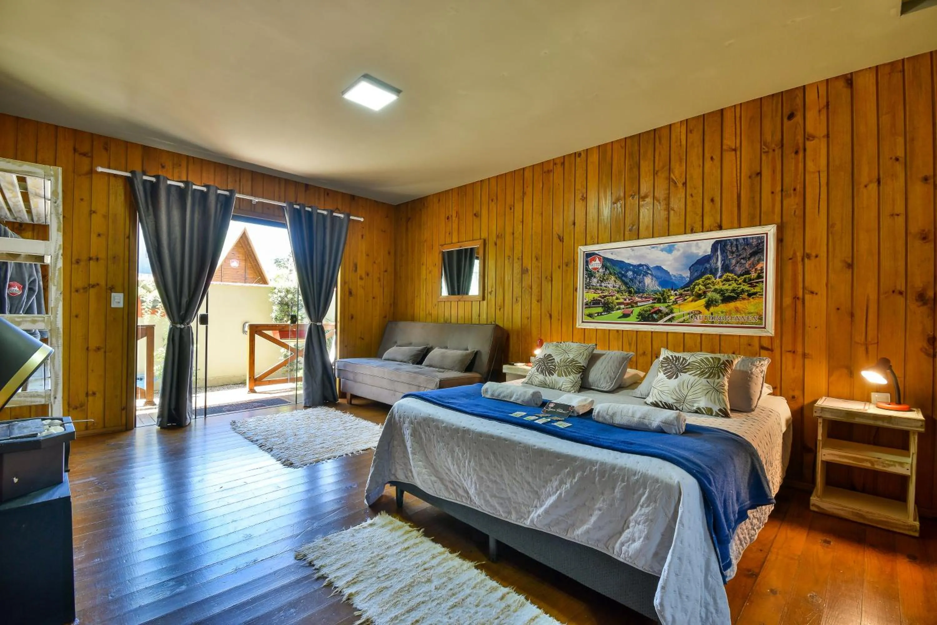 Bed in Pousada Chalé Suiço Bombinhas