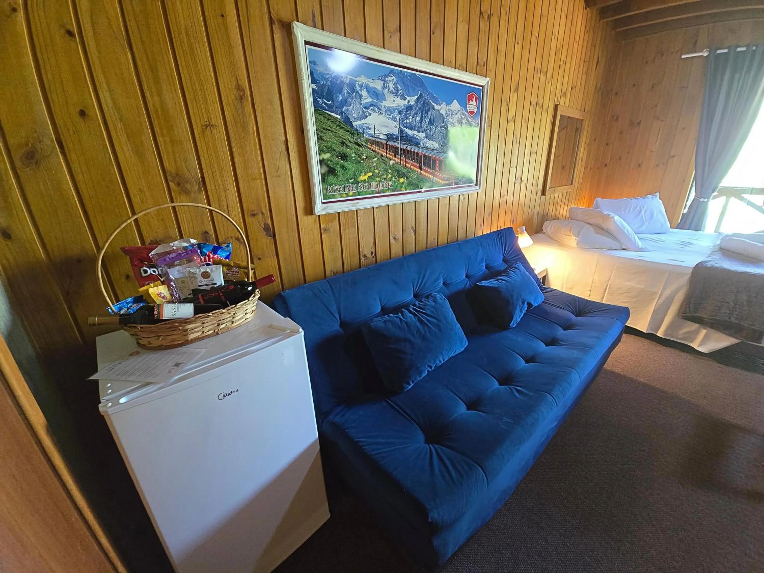 Living room in Chalé Suiço Bombinhas