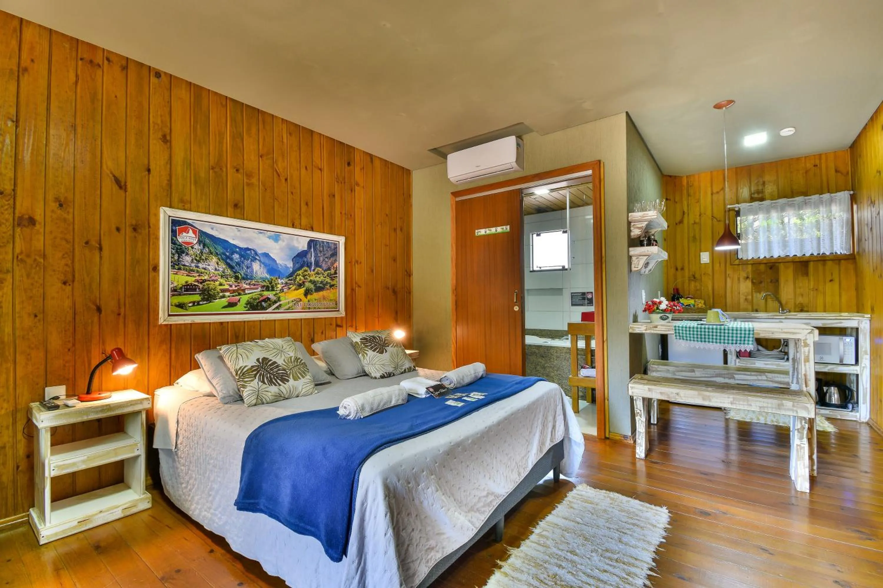 Bed in Pousada Chalé Suiço Bombinhas