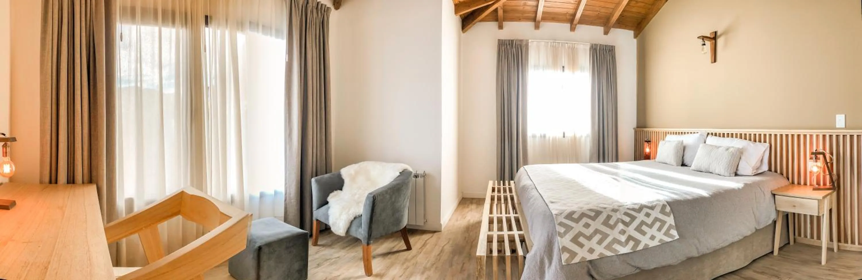 Bed in Senderos Aparts & Suites