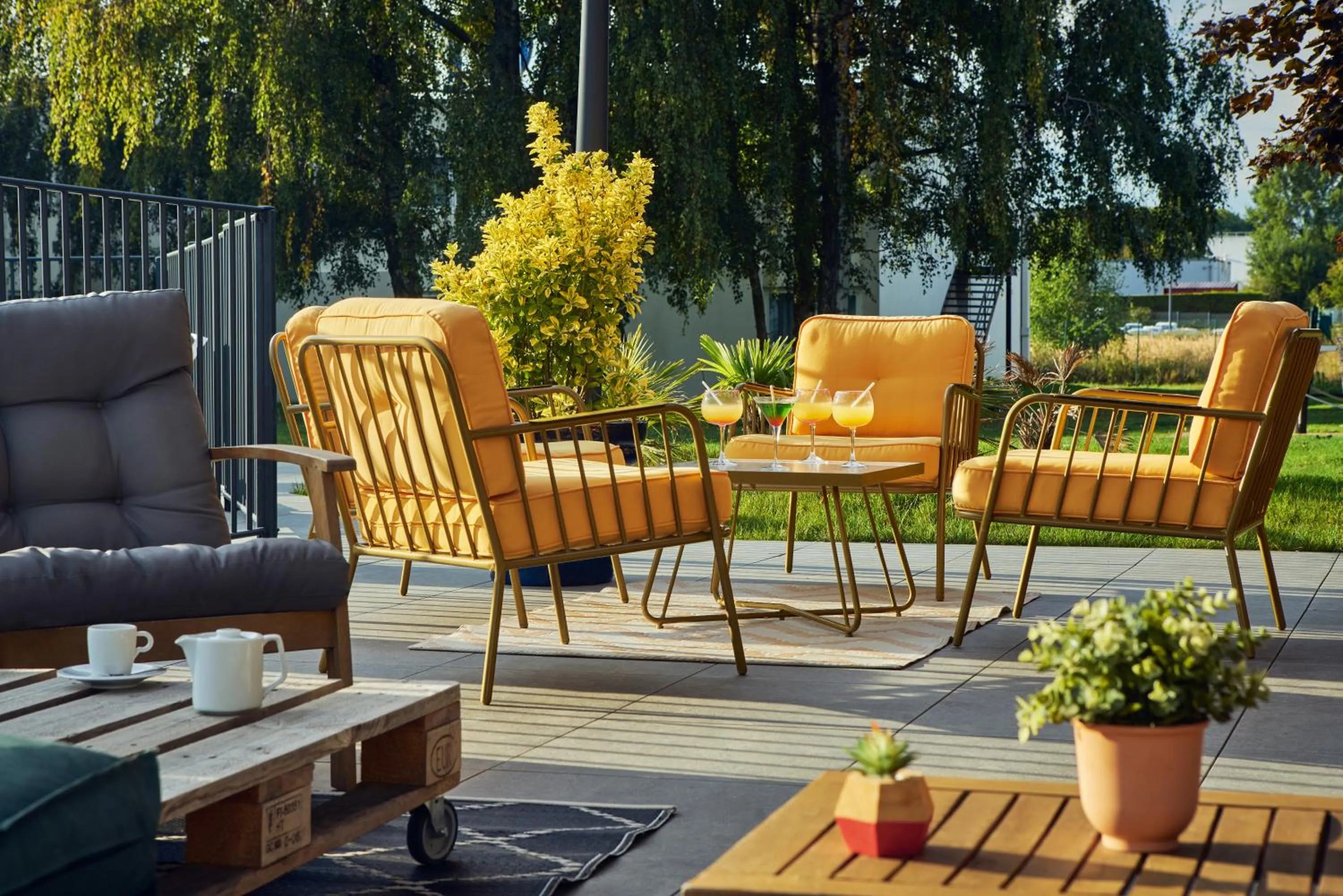 Patio in Novotel Roissy Saint Witz