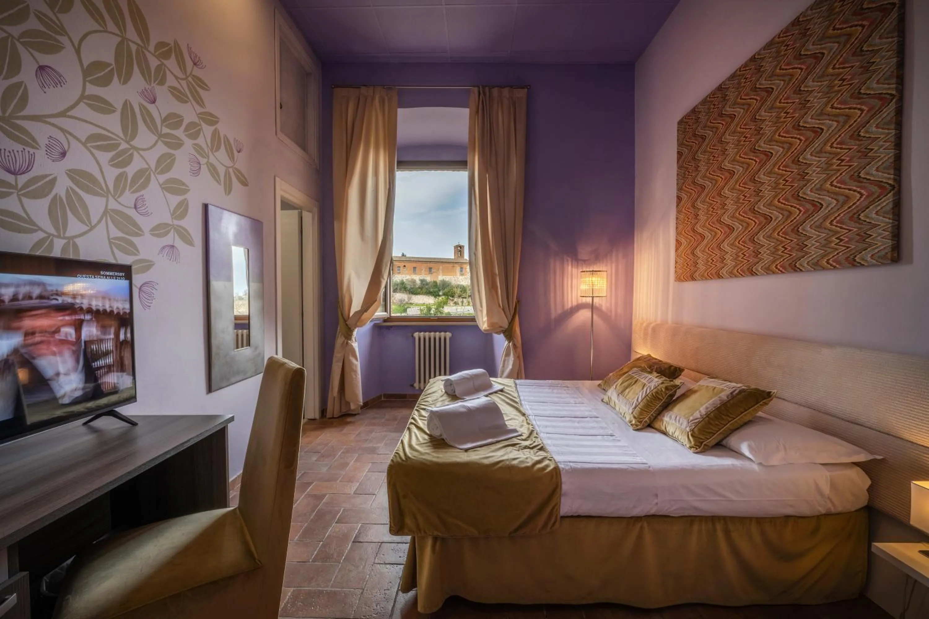 Bedroom, Bed in Hotel Palazzo Renieri - 3stelle S