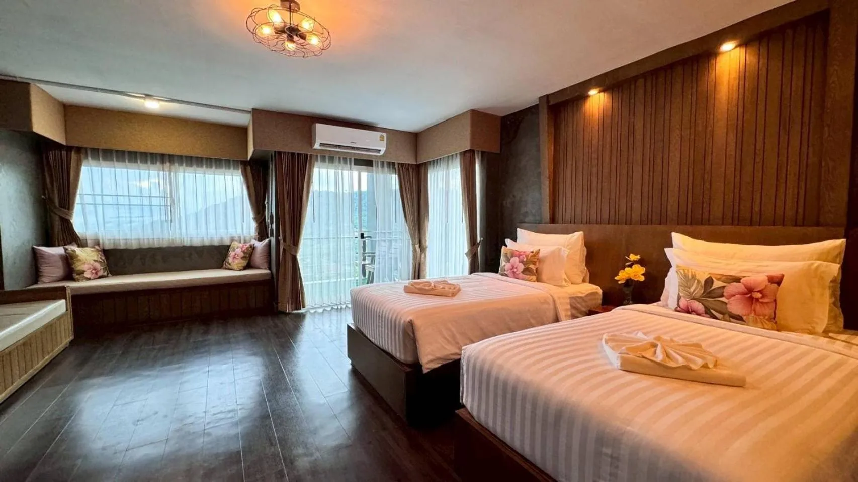 Bed in Grand Kokkod Khao Kho Resort