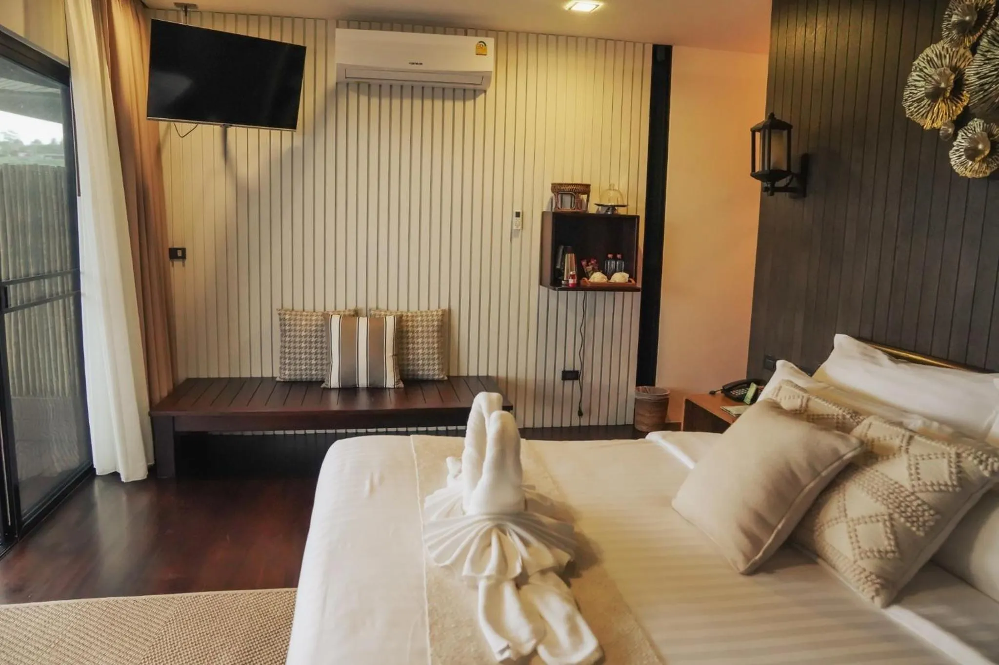 Bed in Grand Kokkod Khao Kho Resort