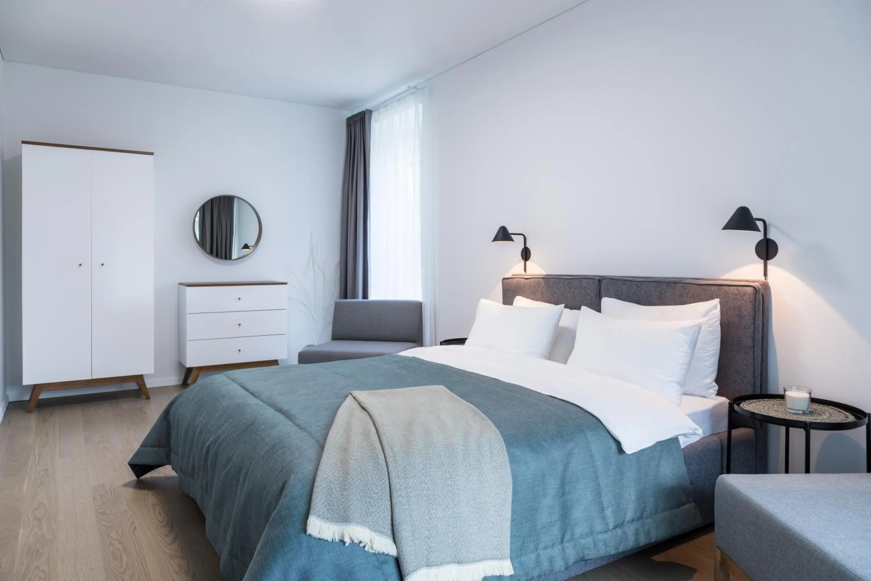 Bed in Apartment Hotel Laisve