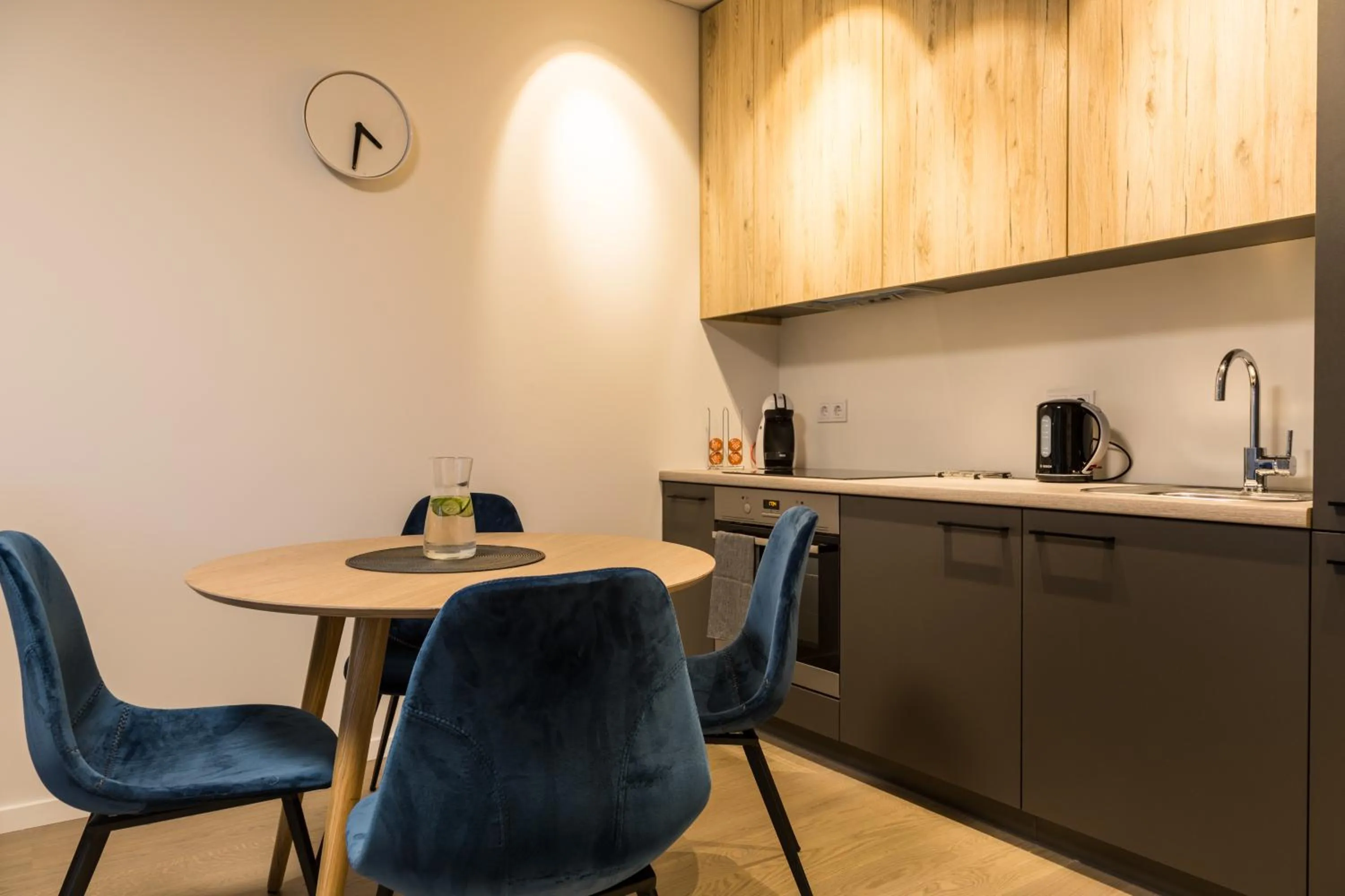 Kitchen or kitchenette in Apartment Hotel Laisve