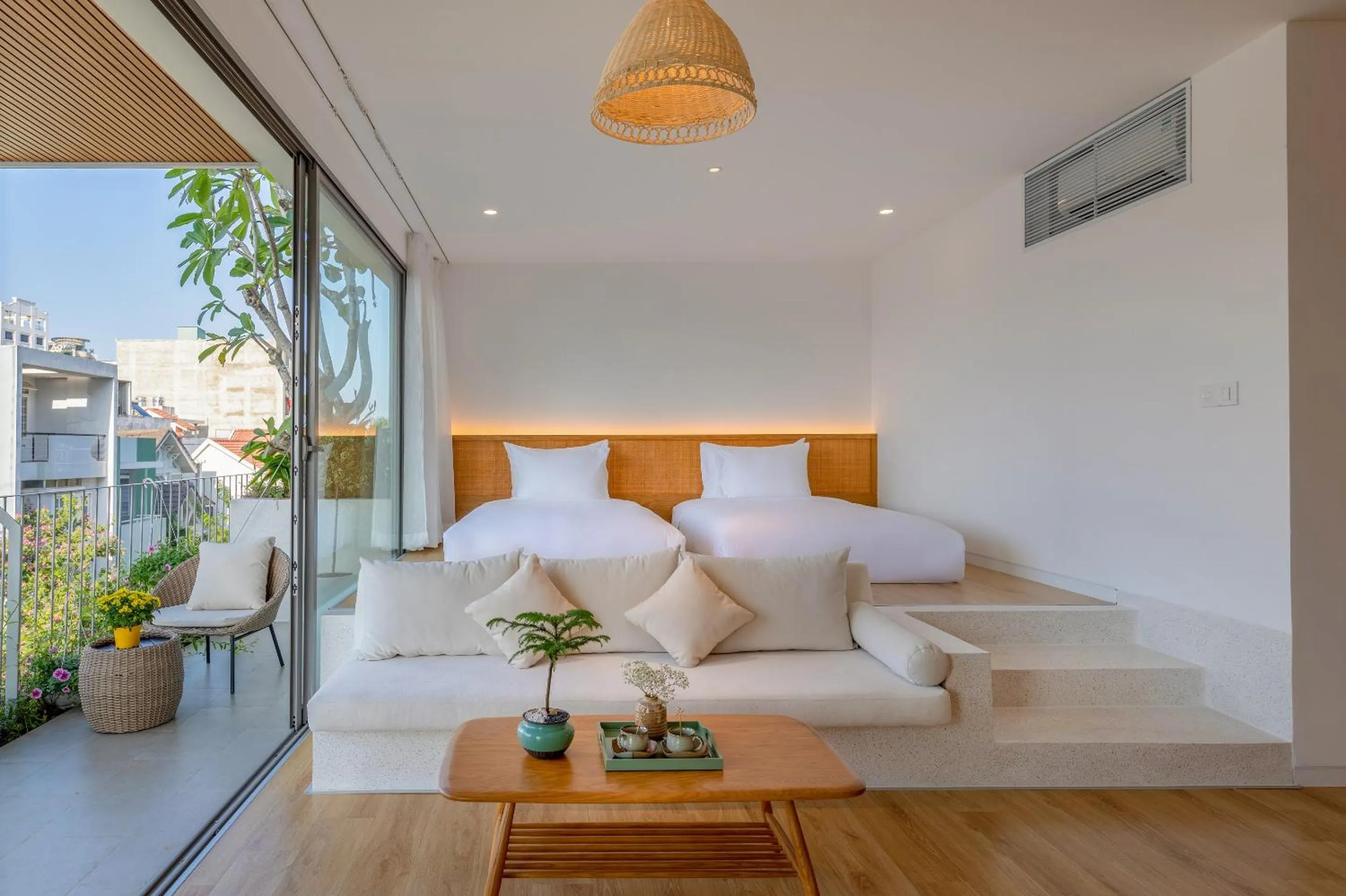 Bed in Prana Boutique Hotel and Apartments