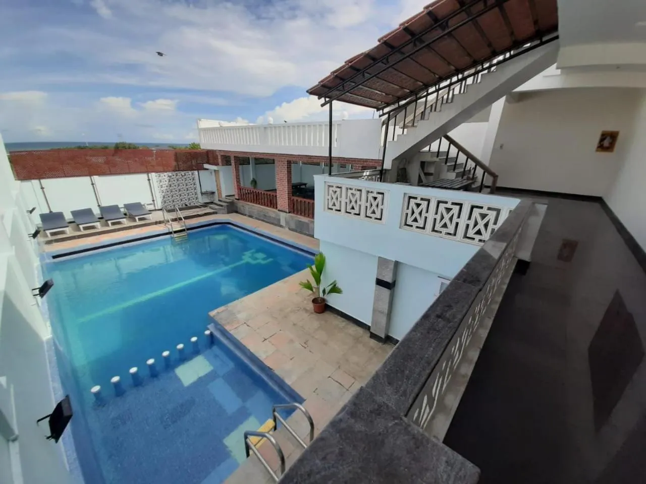 Pool view in BAY INN