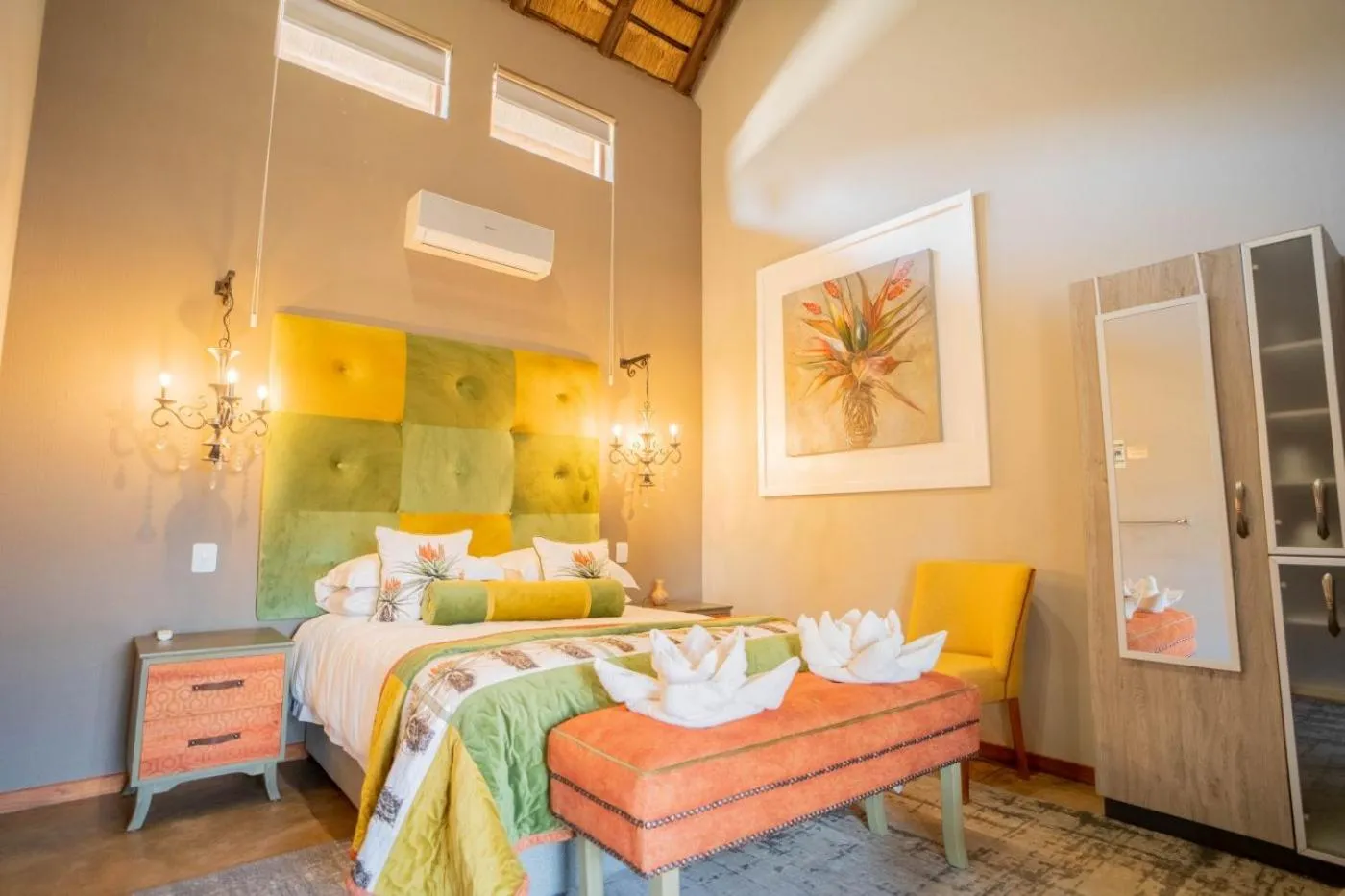 Bed in Kilima Private Game Reserve & Spa