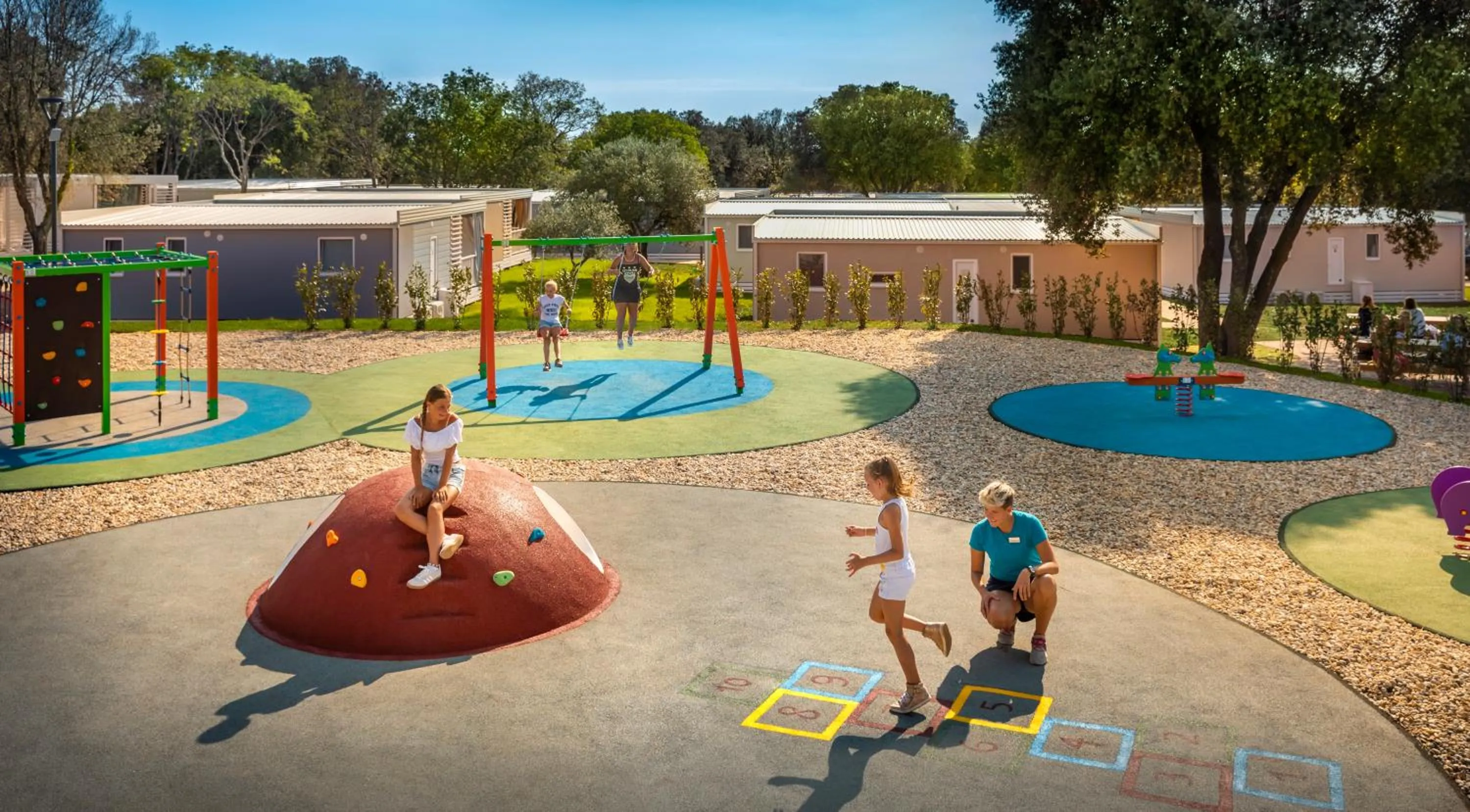 Children play ground in Maistra Camping Amarin Mobile homes