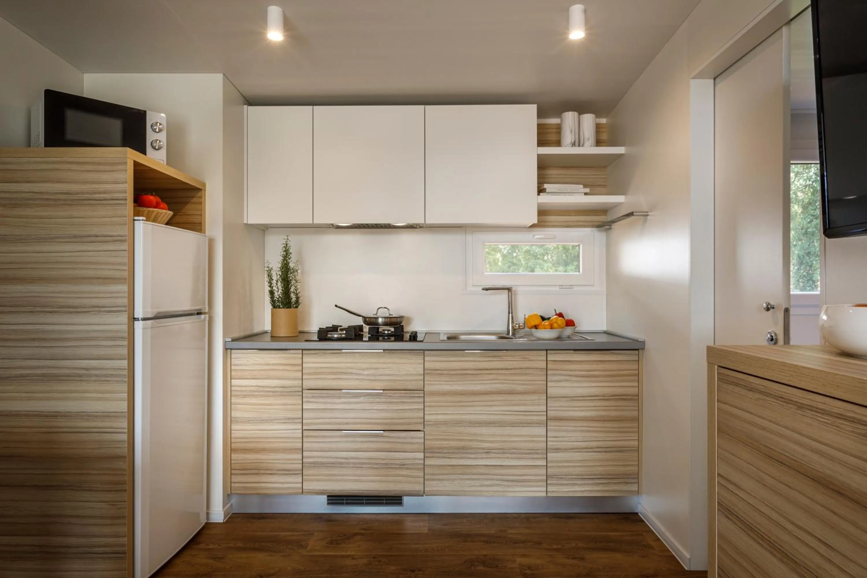 Kitchen or kitchenette in Maistra Camping Amarin Mobile homes