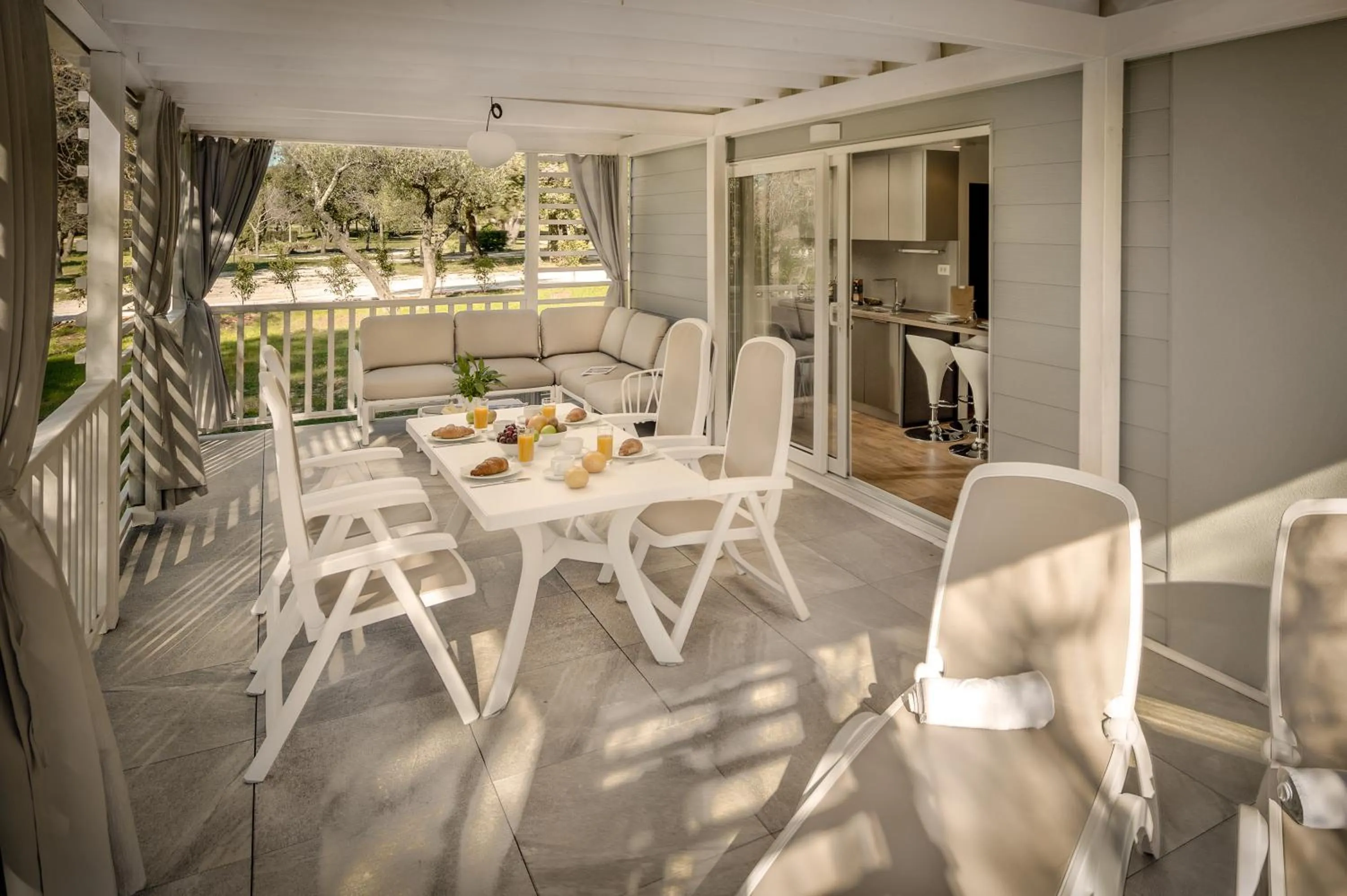 Balcony/Terrace in Maistra Camping Amarin Mobile homes