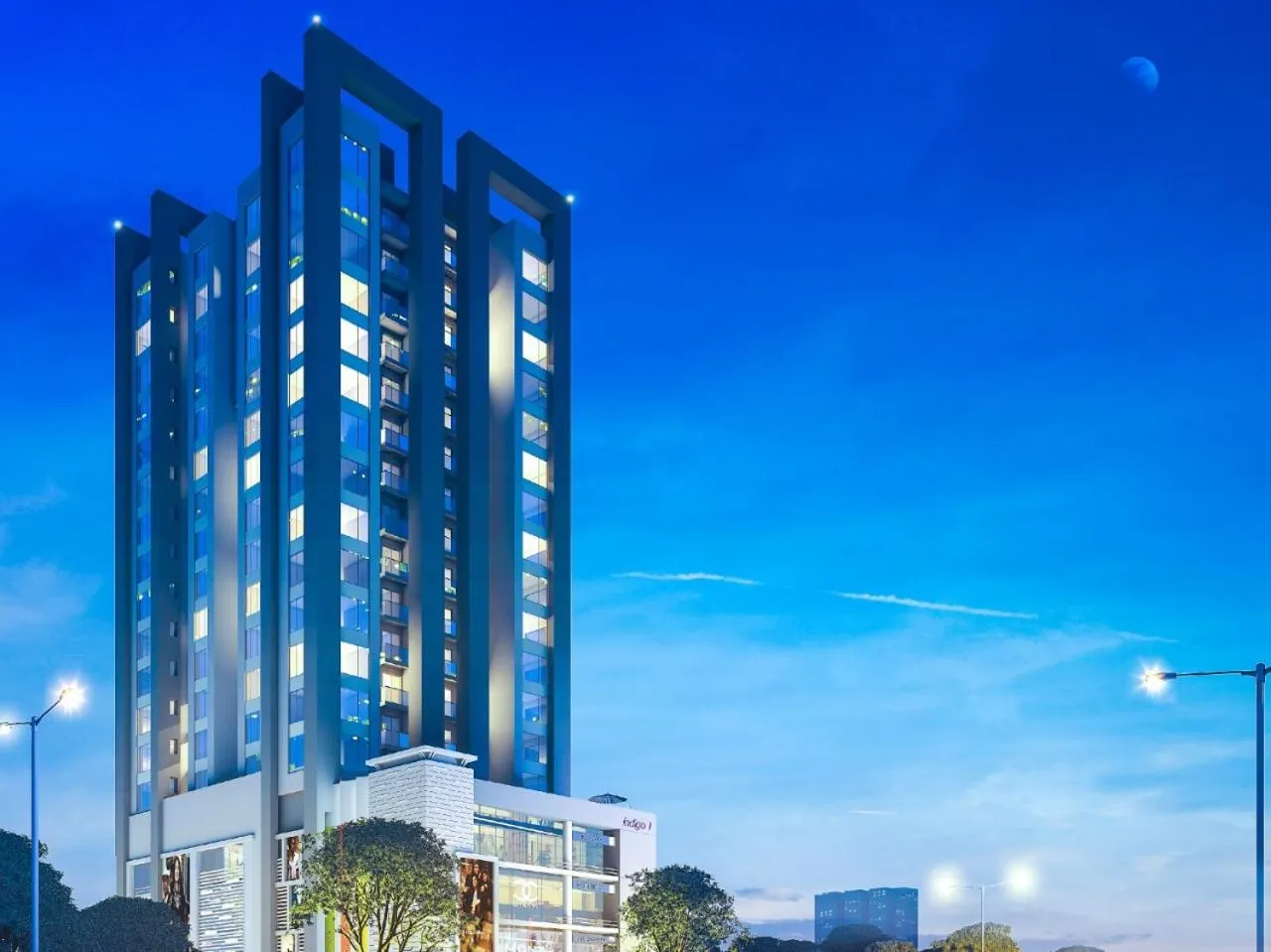 Property building in Indigo Heights Hotel & Suites