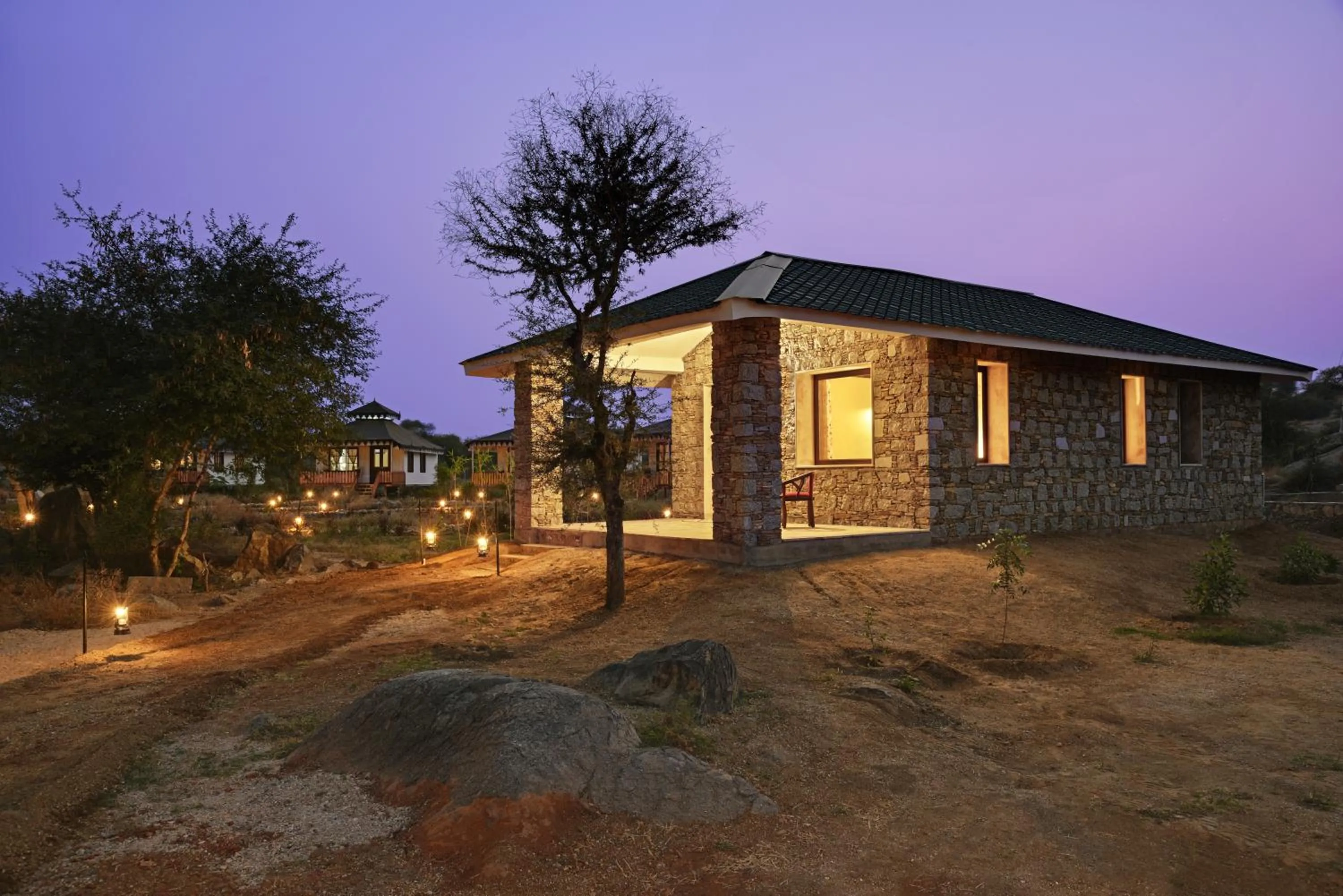 Property building in Jawai Leopard Safari Lodge