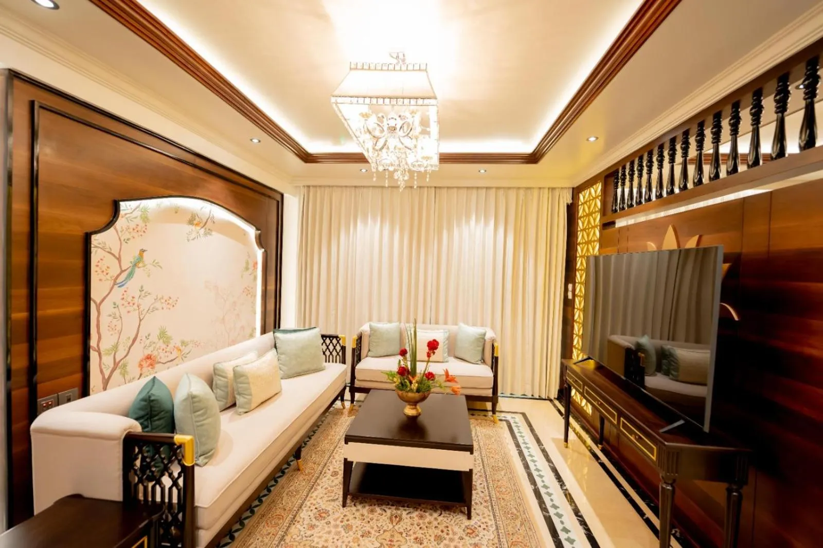 Seating area, Bed in Taj Tirupati