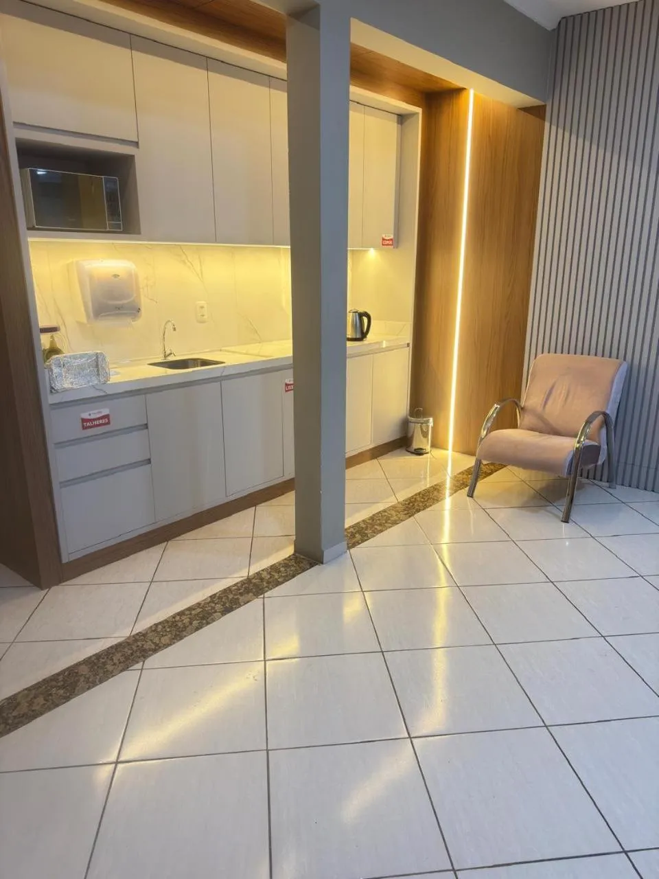 Kitchen or kitchenette in Pousada Center