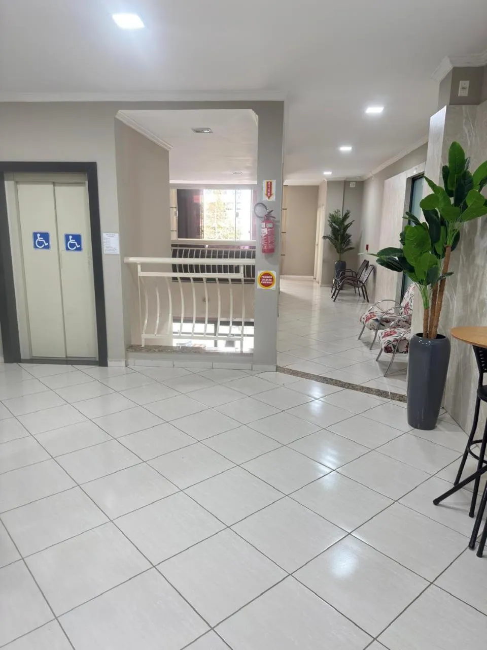 Seating area in Pousada Center