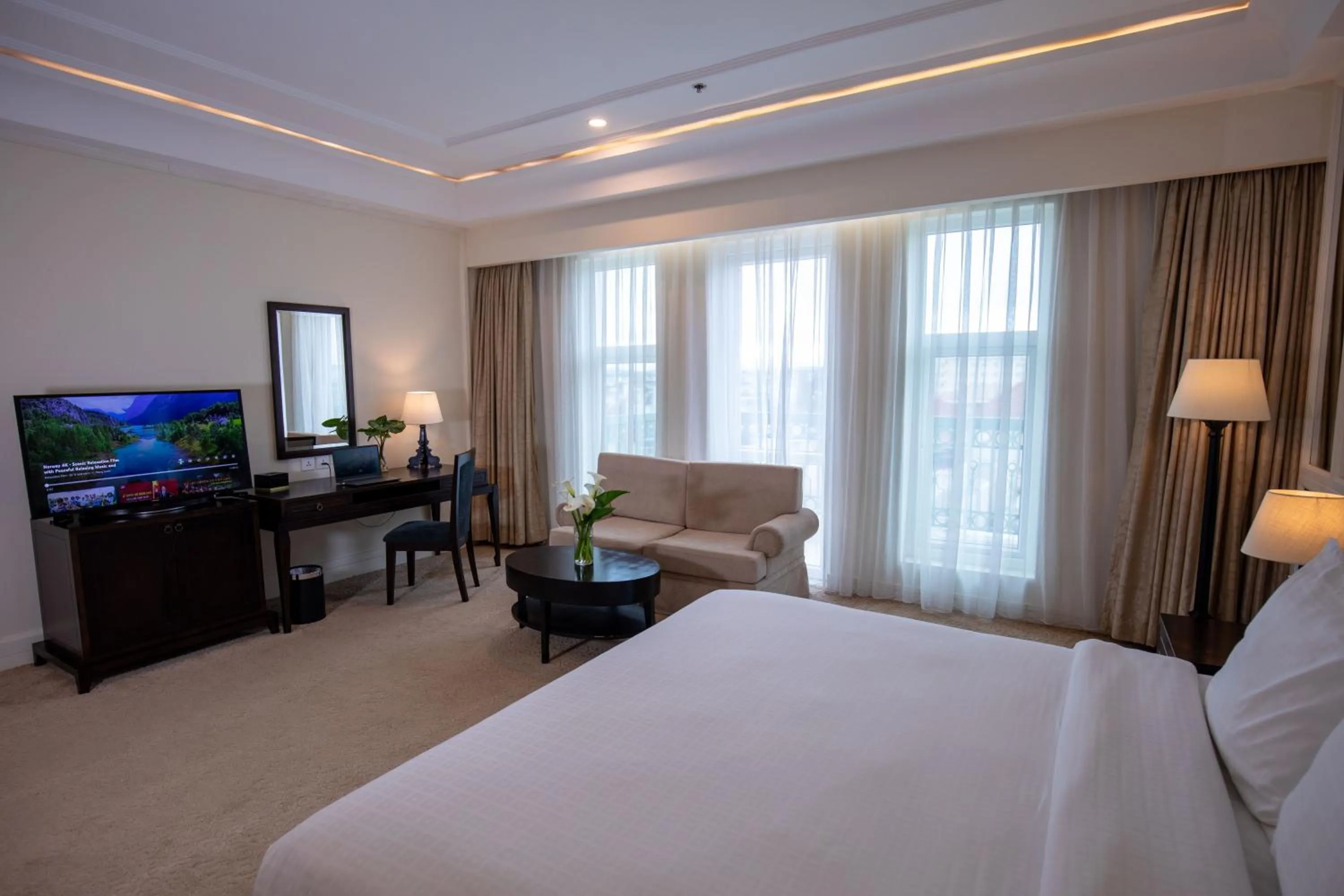 TV and multimedia, Bed in La Sapinette Hotel Dalat