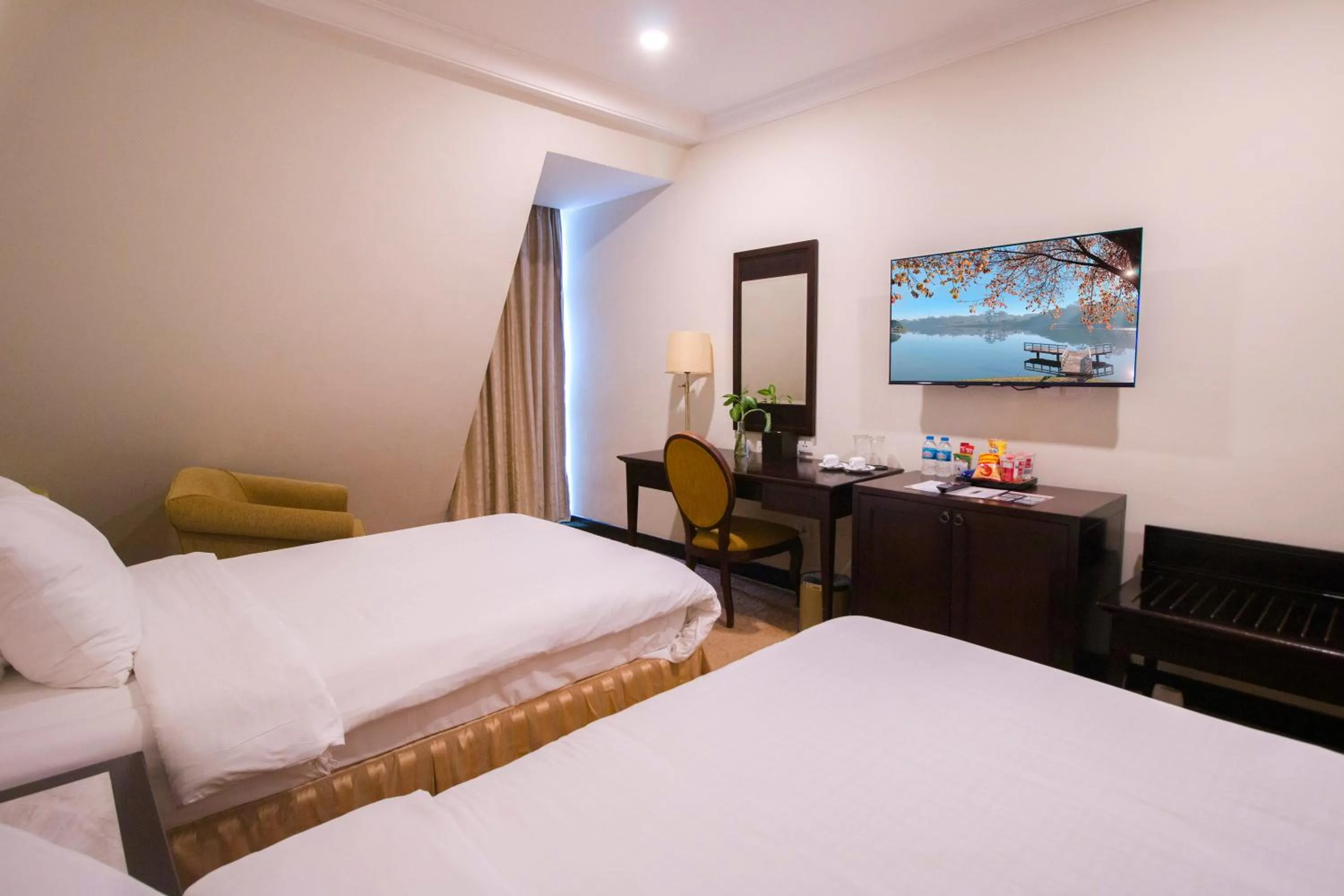 Living room, Bed in La Sapinette Hotel Dalat