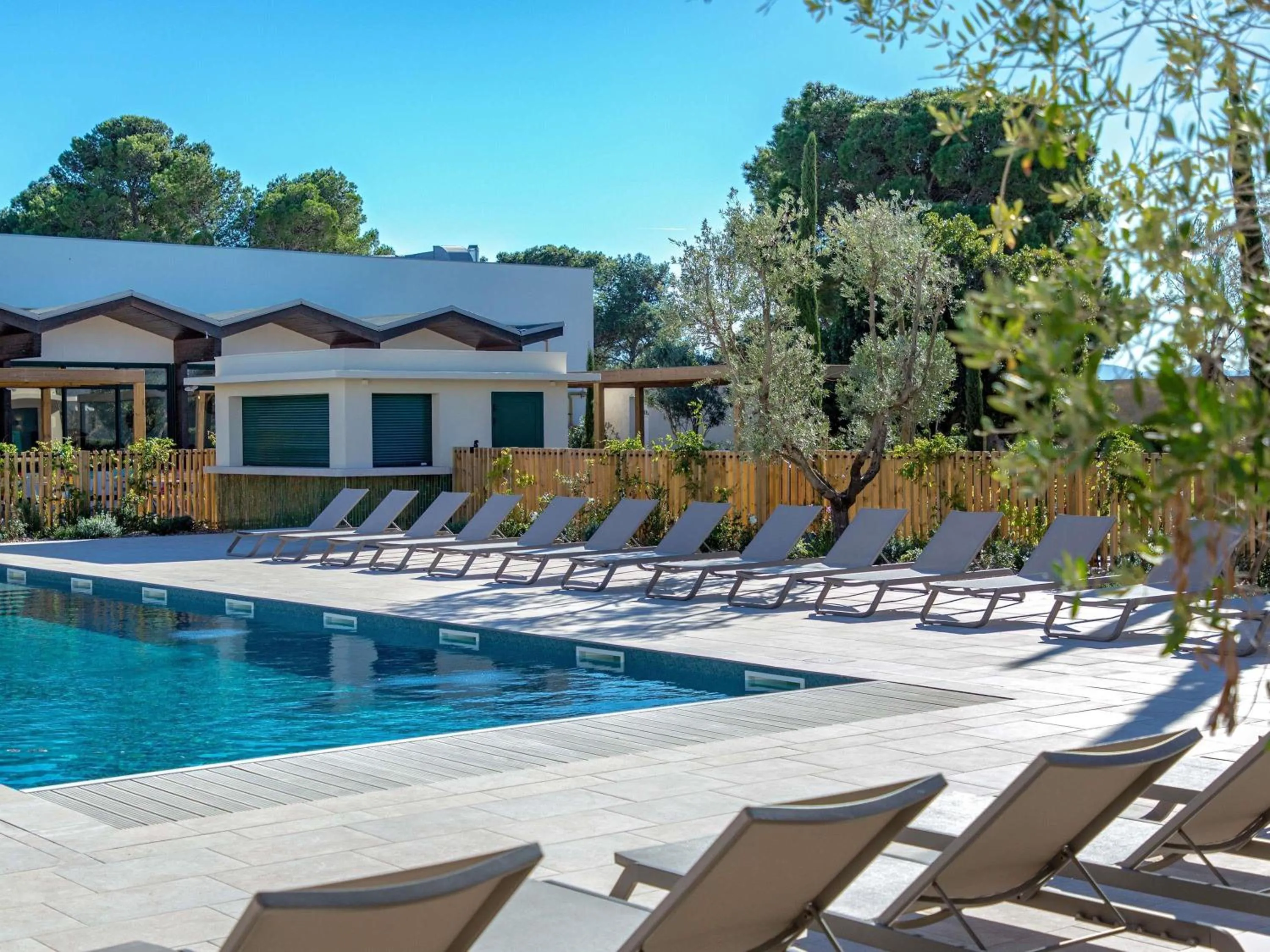 Pool view in Novotel Perpignan Nord Rivesaltes