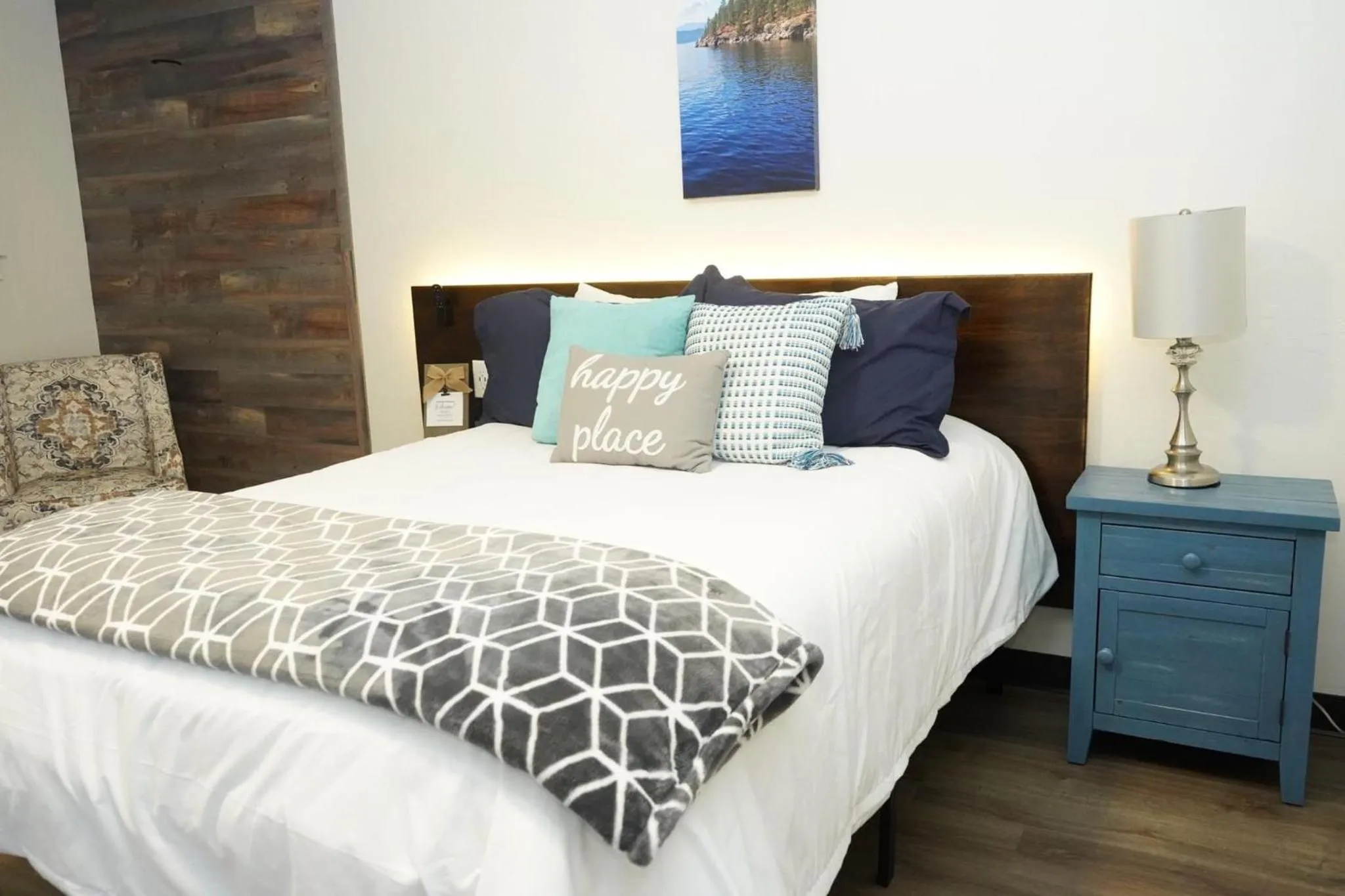 Bed in North Idaho Inn