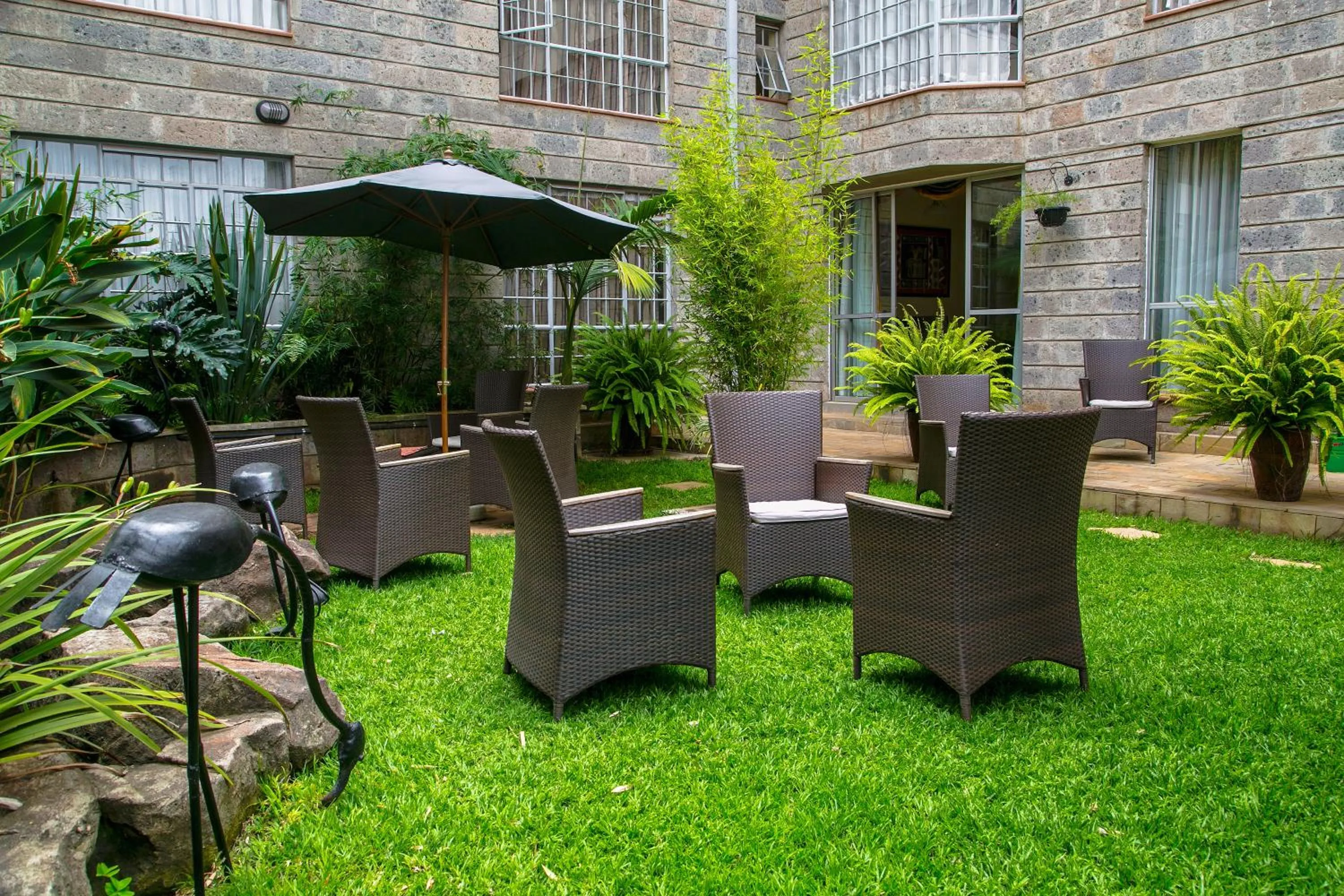 Garden in Batians Apartment Hotel