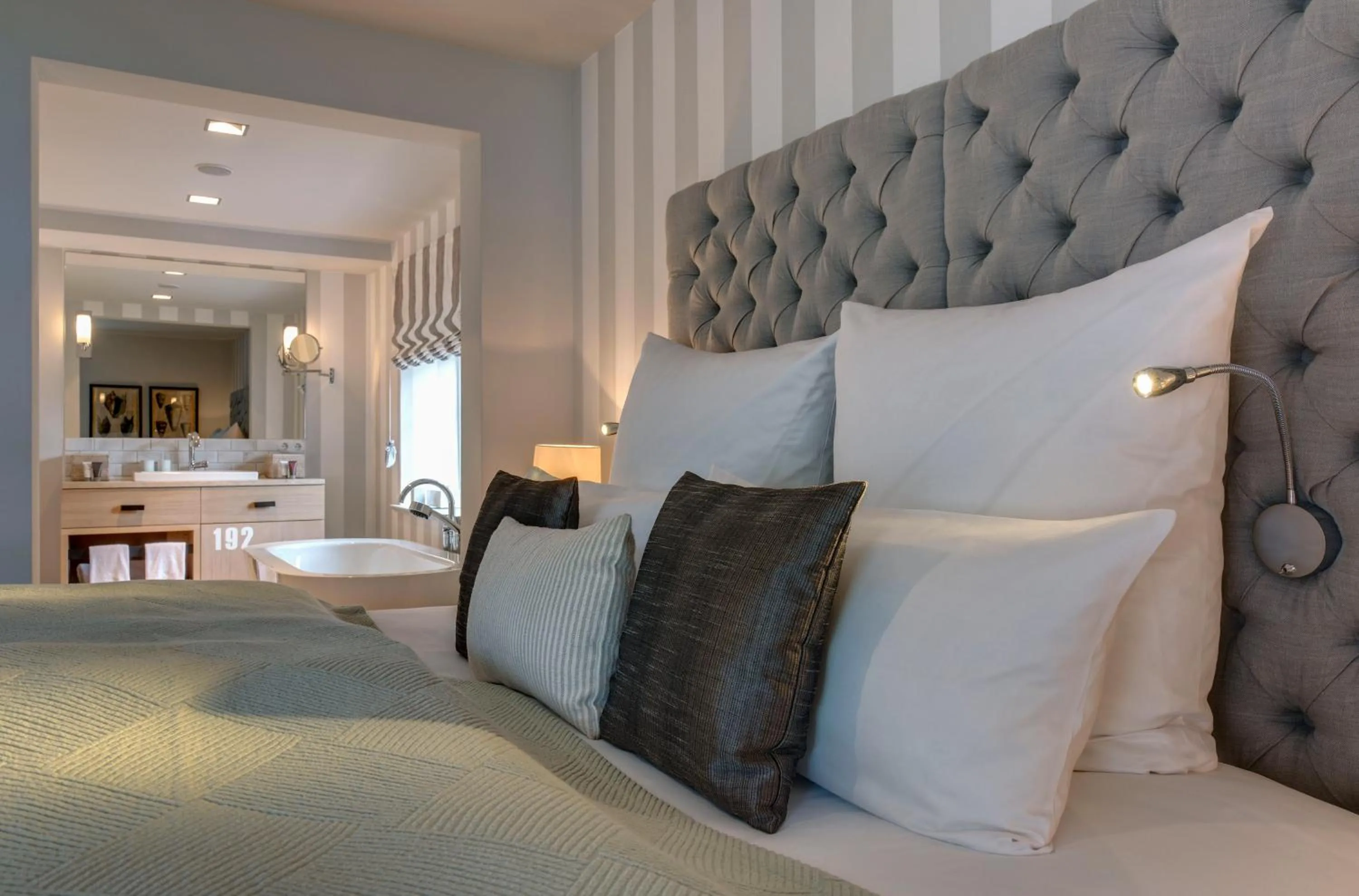 Bedroom, Bed in Weissenhaus Private Nature Luxury Resort