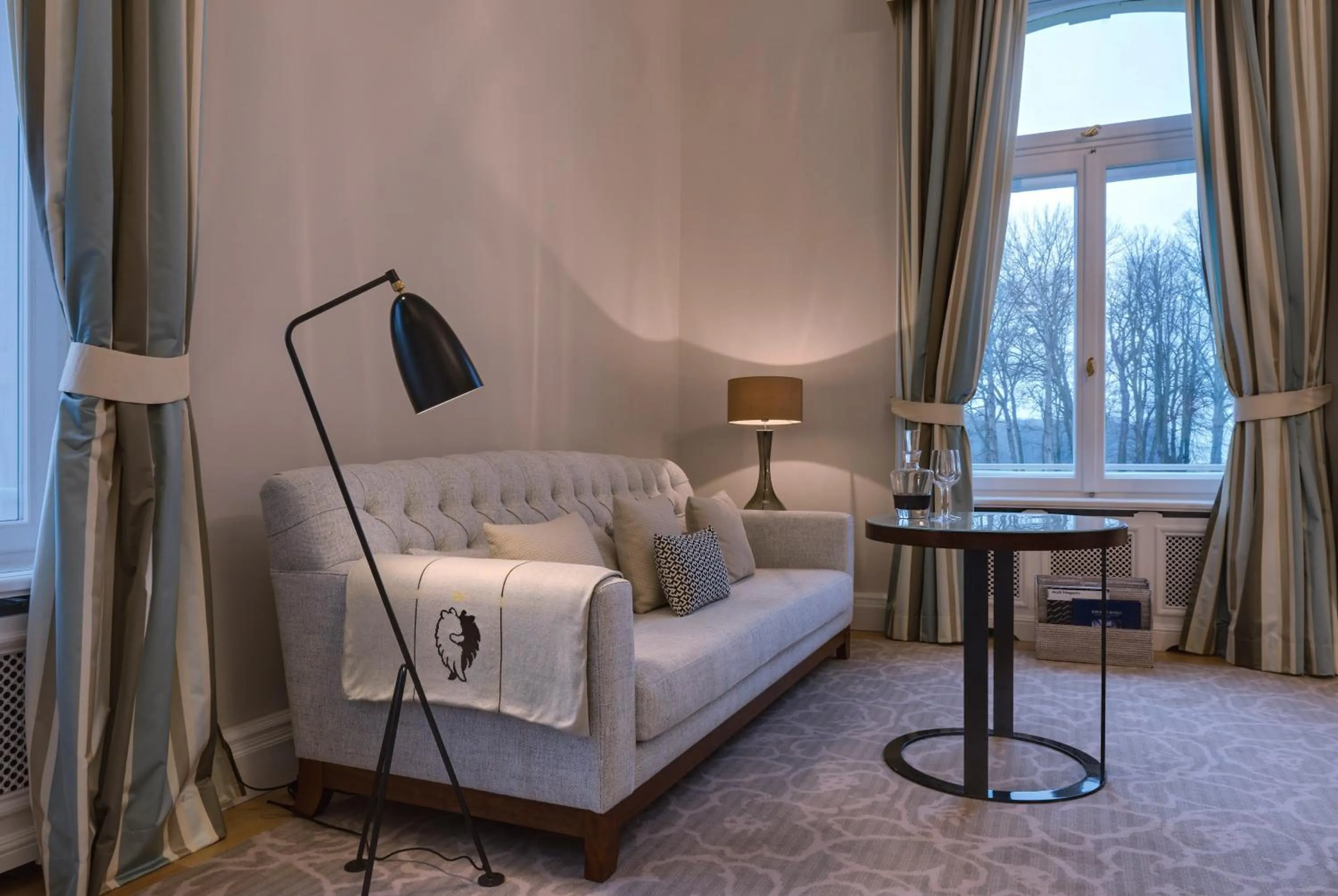 Seating area in Weissenhaus Private Nature Luxury Resort