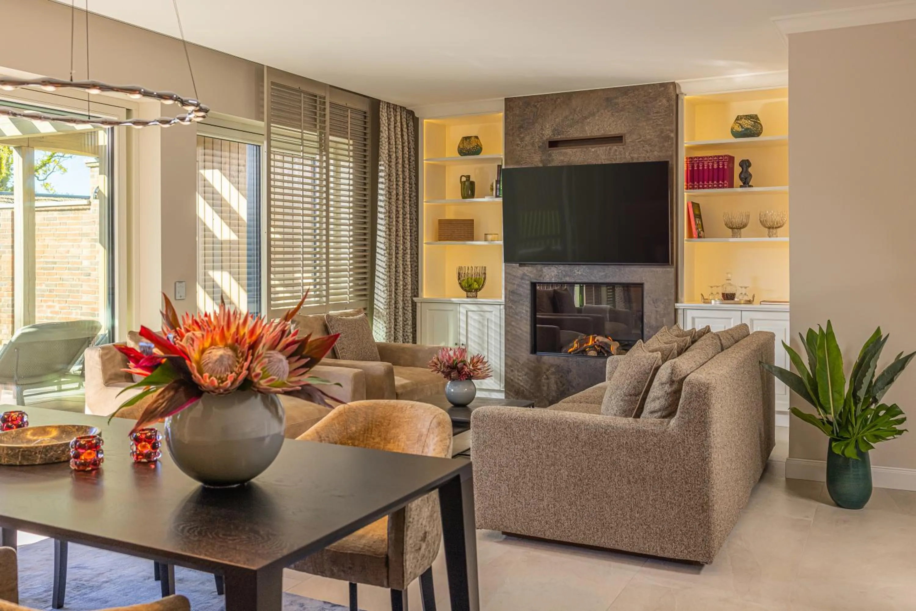 Living room in Weissenhaus Private Nature Luxury Resort