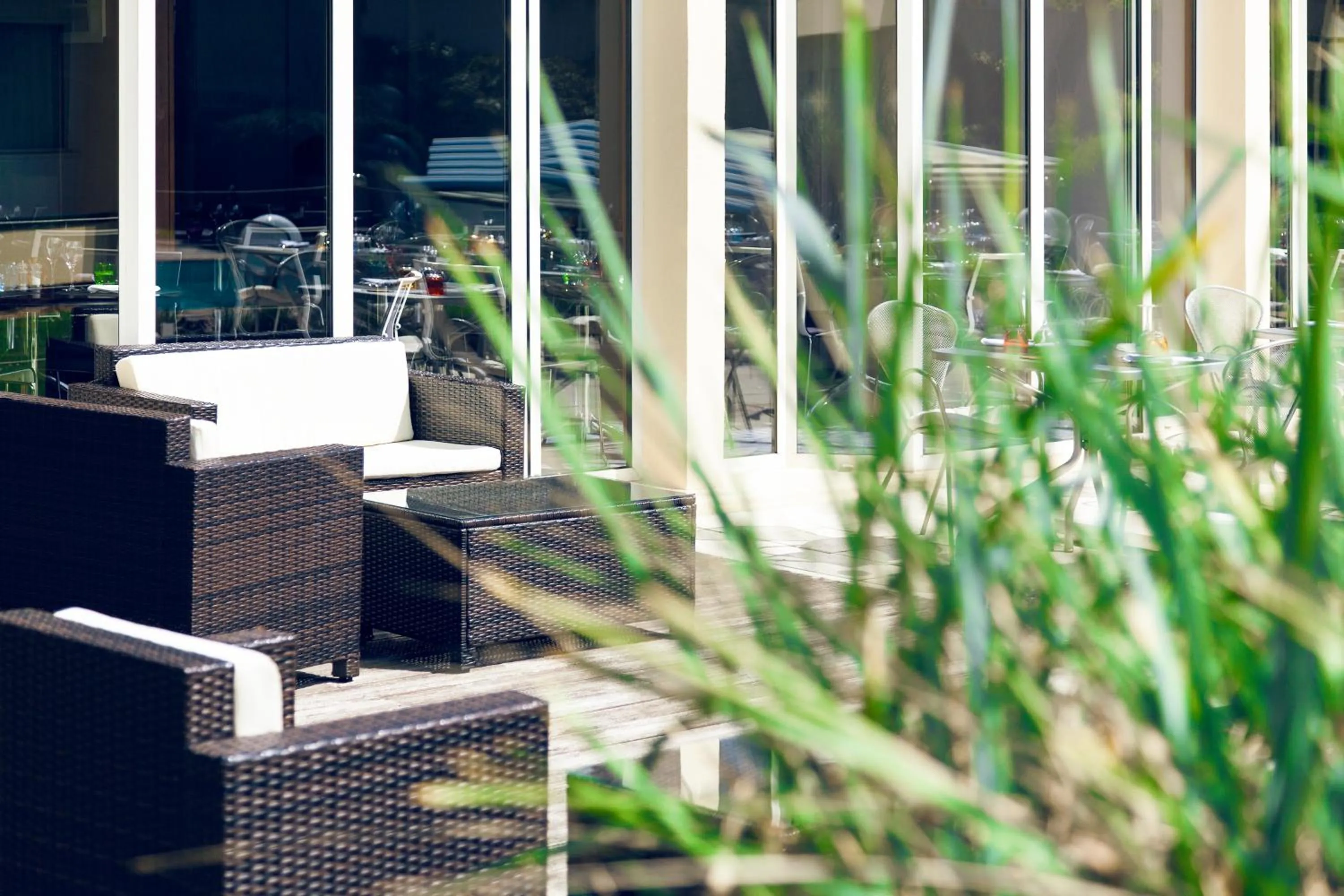Patio in Novotel Chartres