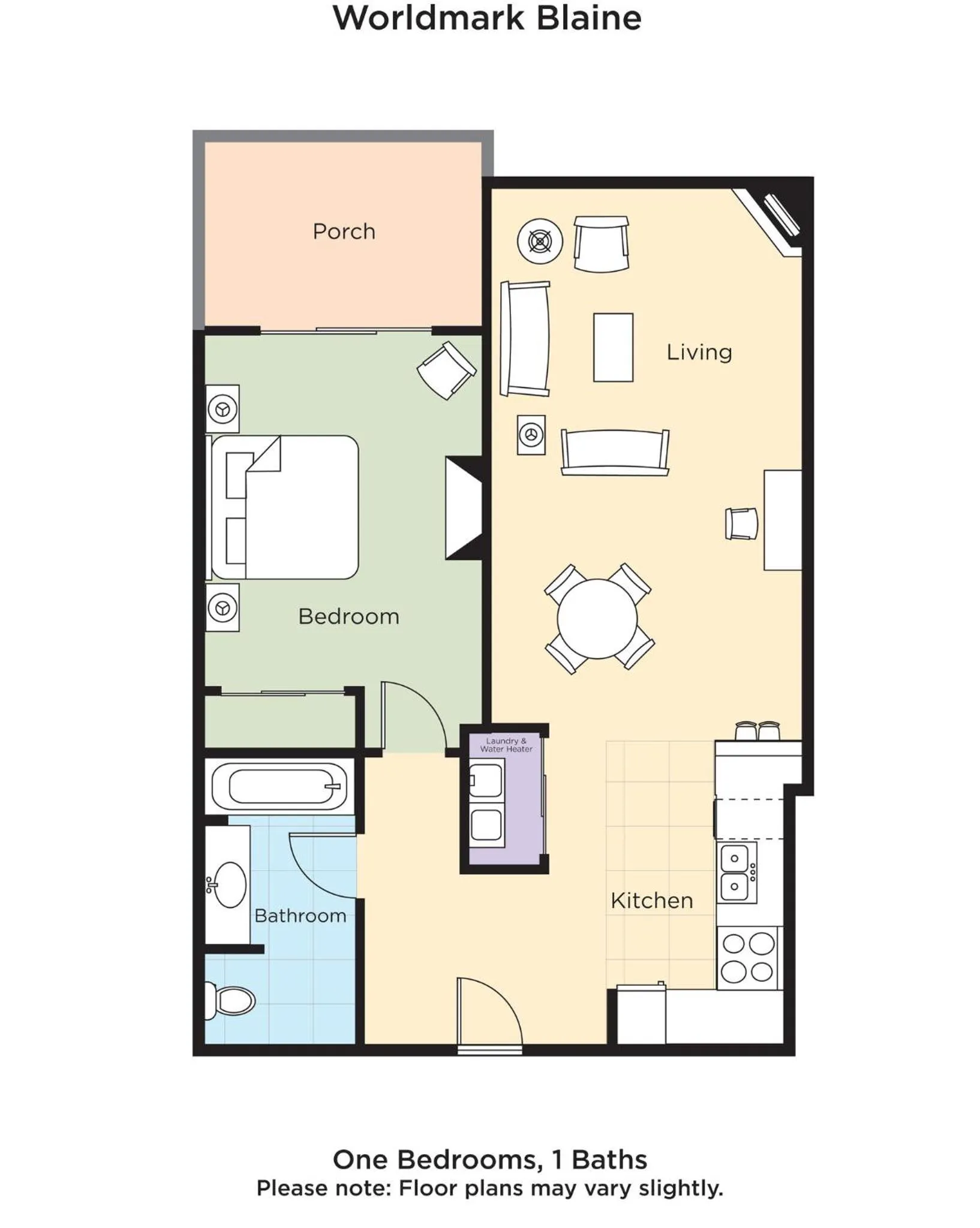 Floor plan in WorldMark Blaine