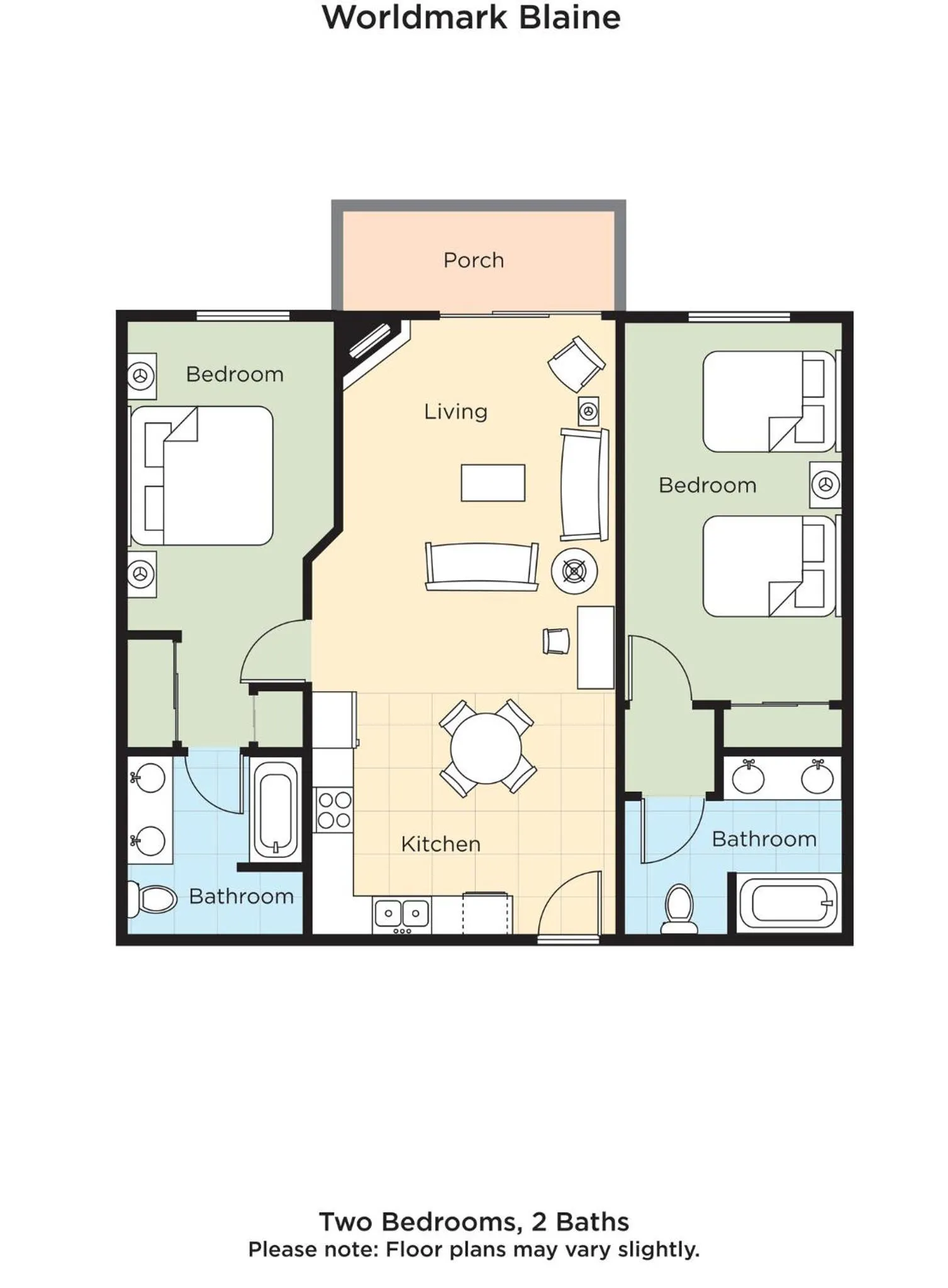 Floor plan in WorldMark Blaine