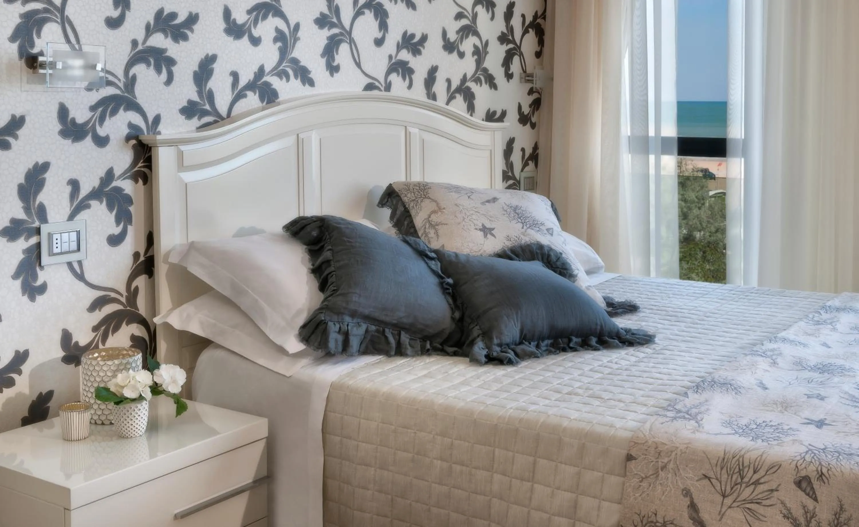 Sea view, Bed in Hotel Vistamare