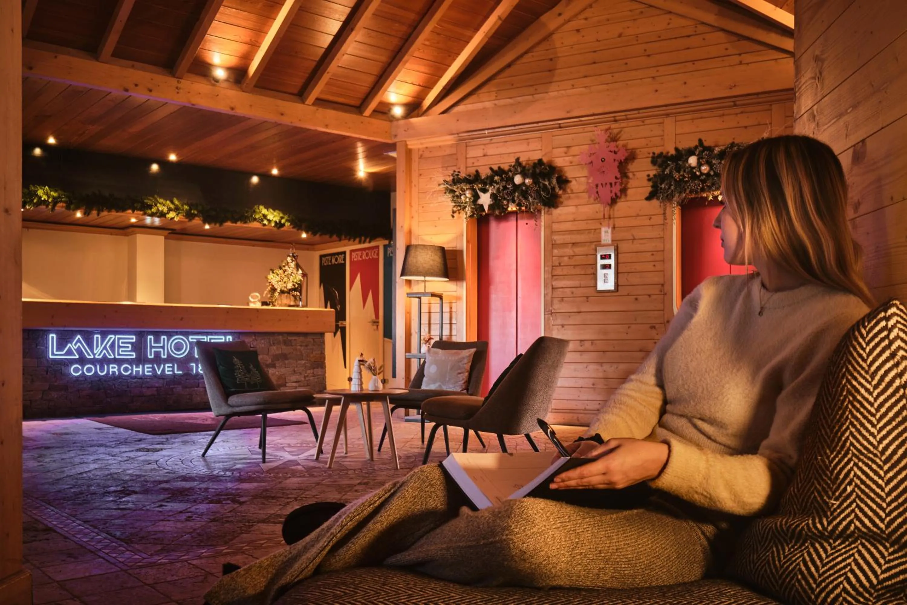 Lobby or reception in Lake Hotel Courchevel 1850