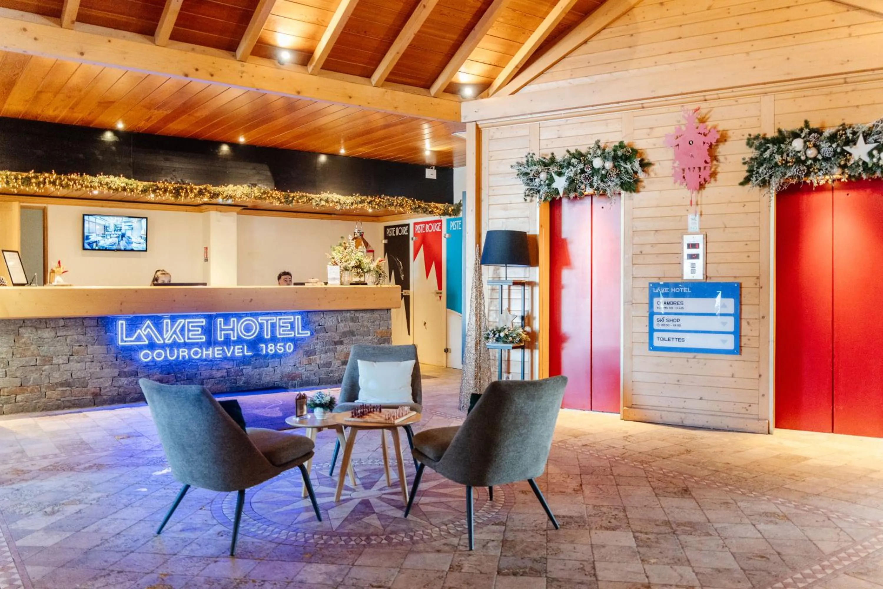 Lobby or reception in Lake Hotel Courchevel 1850