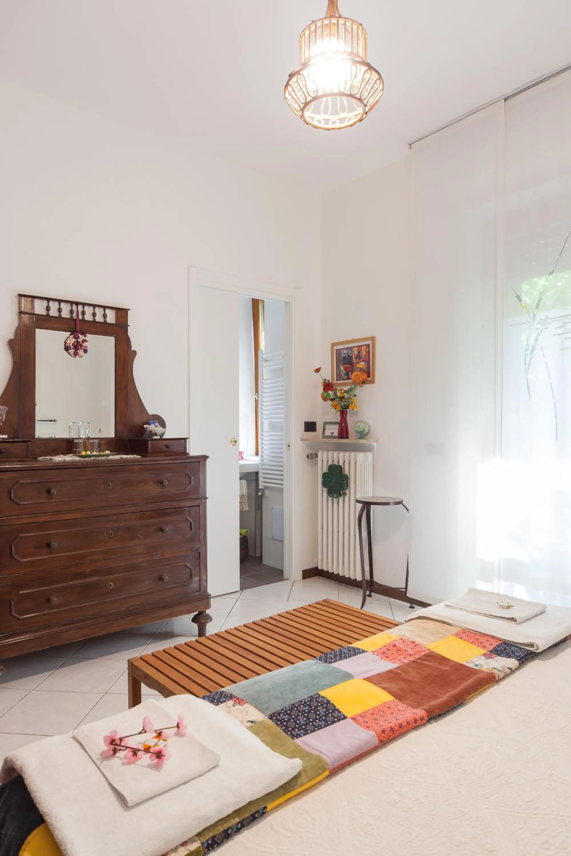 Balcony/Terrace, Bed in Al Quadrifoglio Bed & Breakfast