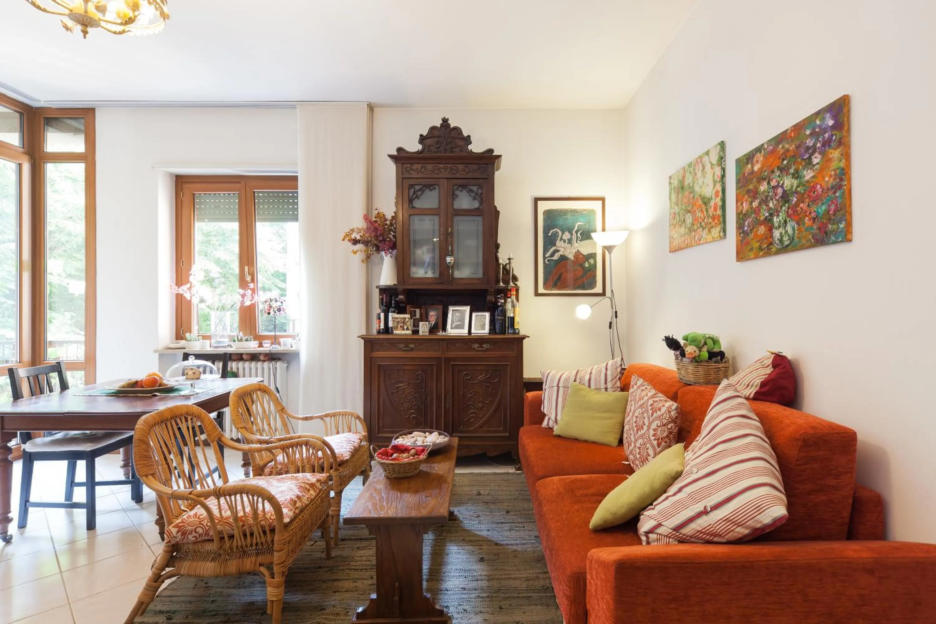 Communal lounge/ TV room in Al Quadrifoglio Bed & Breakfast