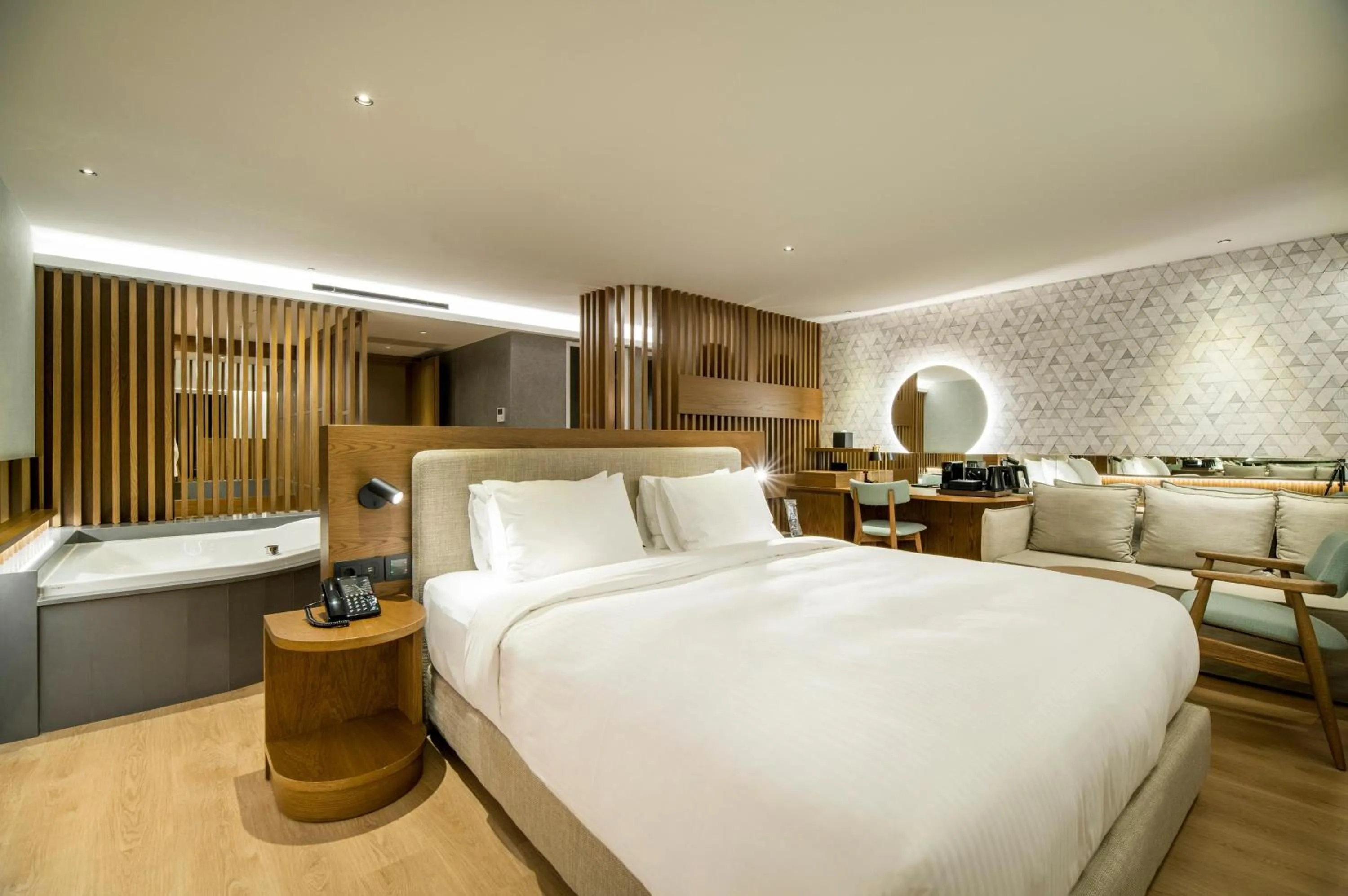 Photo of the whole room, Bed in AKASHA Beach Hotel & Spa