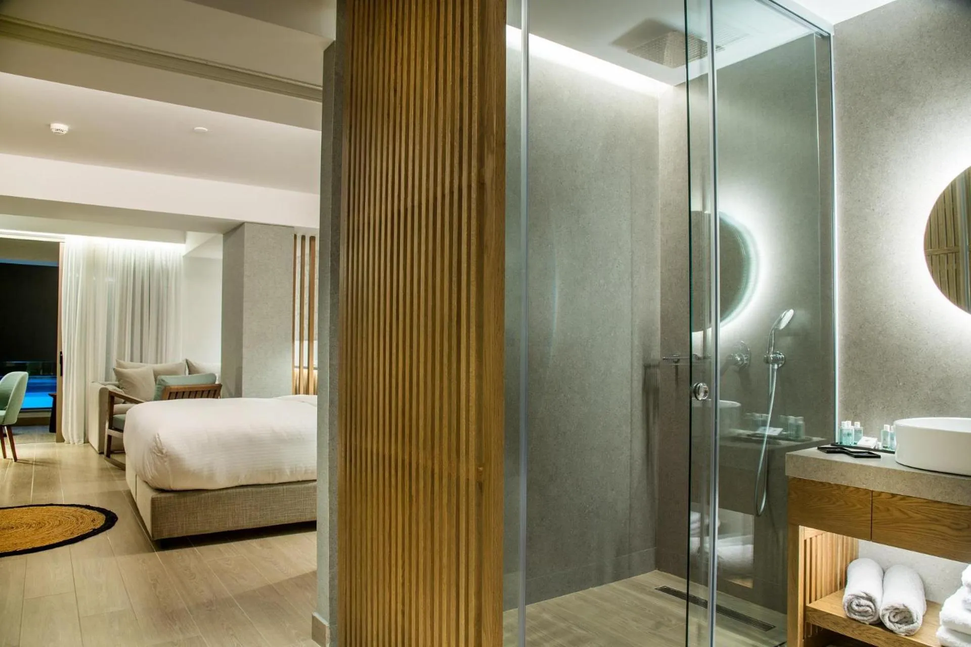 Photo of the whole room, Bed in AKASHA Beach Hotel & Spa