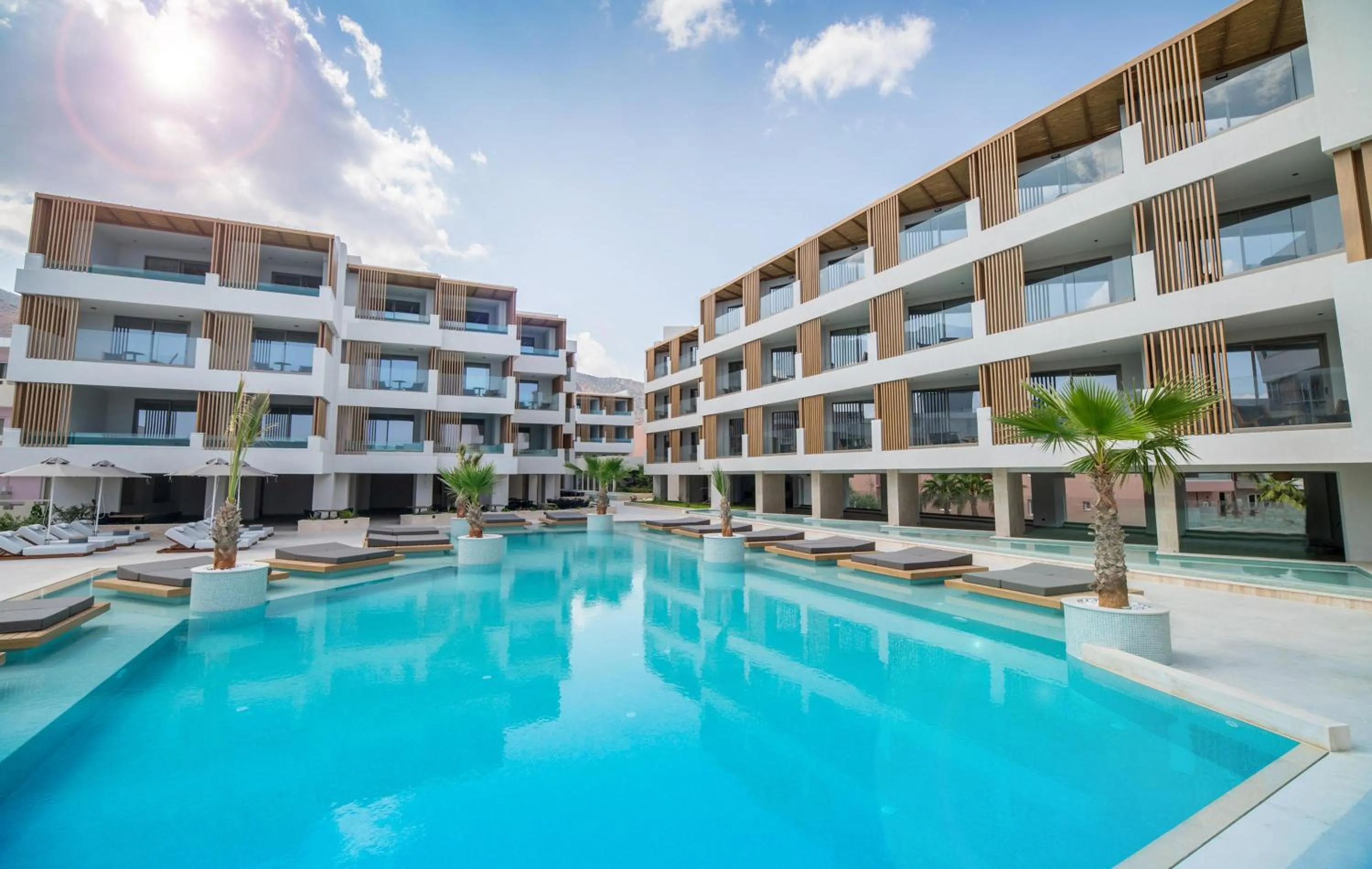Swimming pool in AKASHA Beach Hotel & Spa