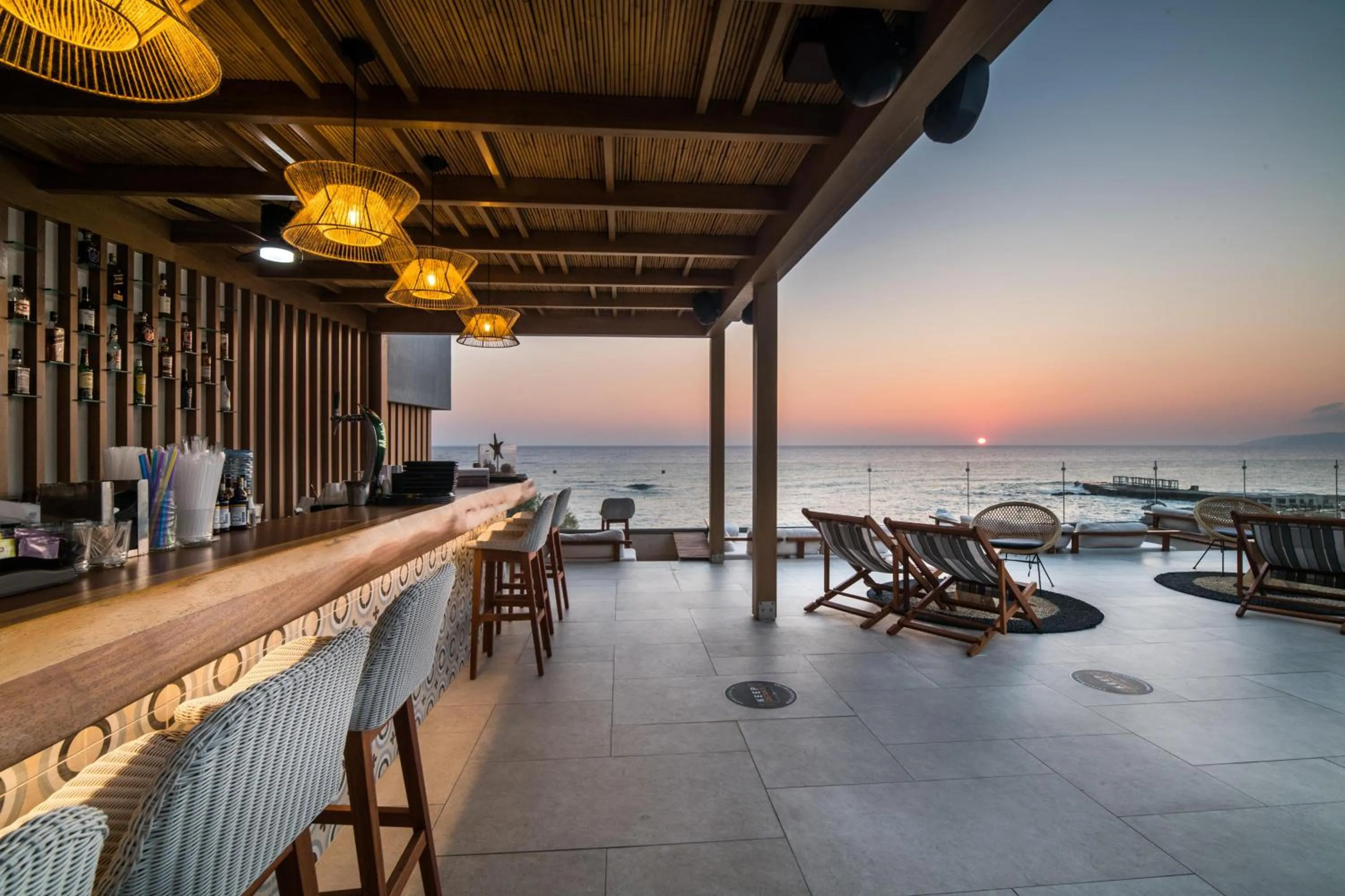 Lounge or bar in AKASHA Beach Hotel & Spa