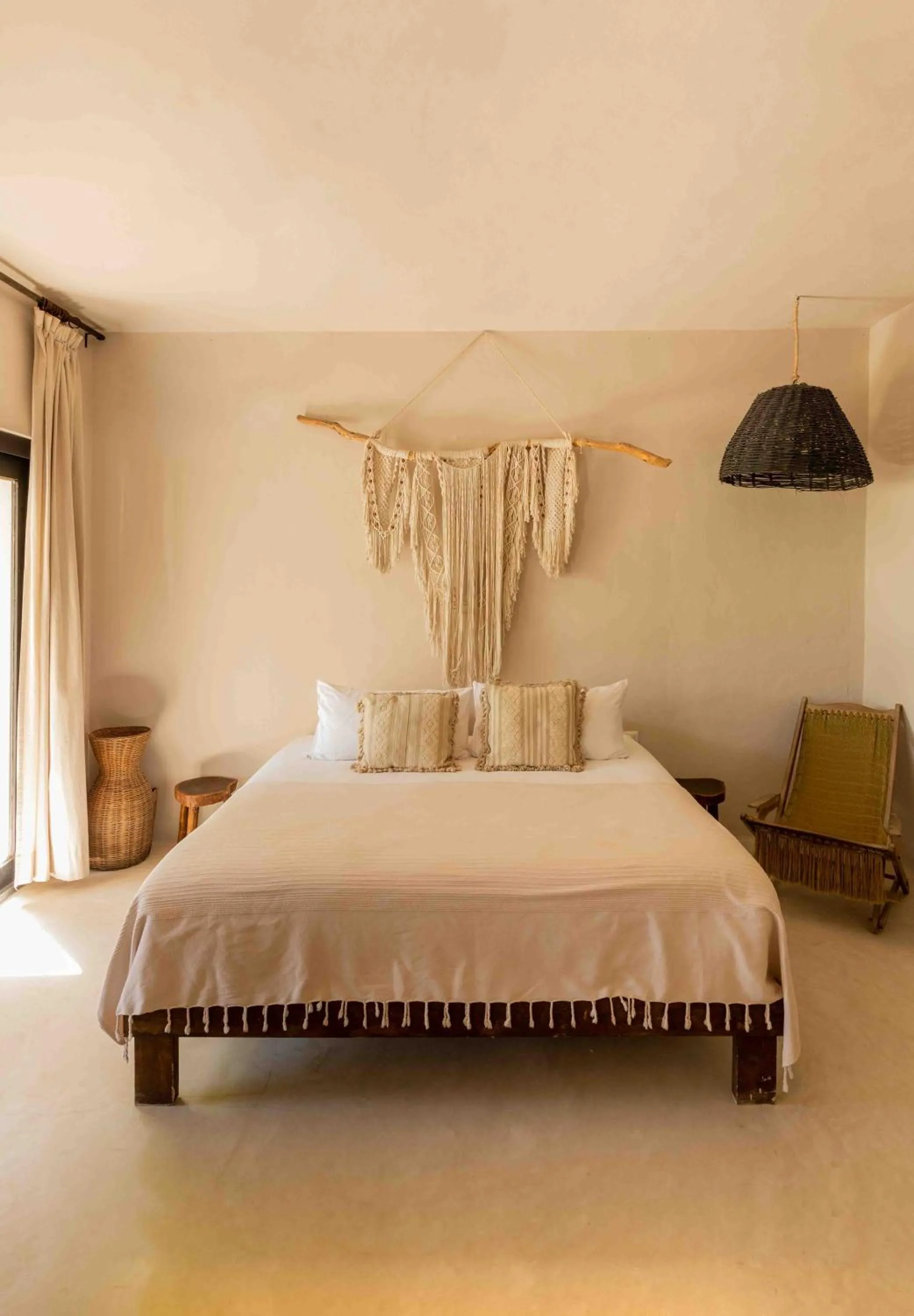 Photo of the whole room, Bed in NEST Tulum