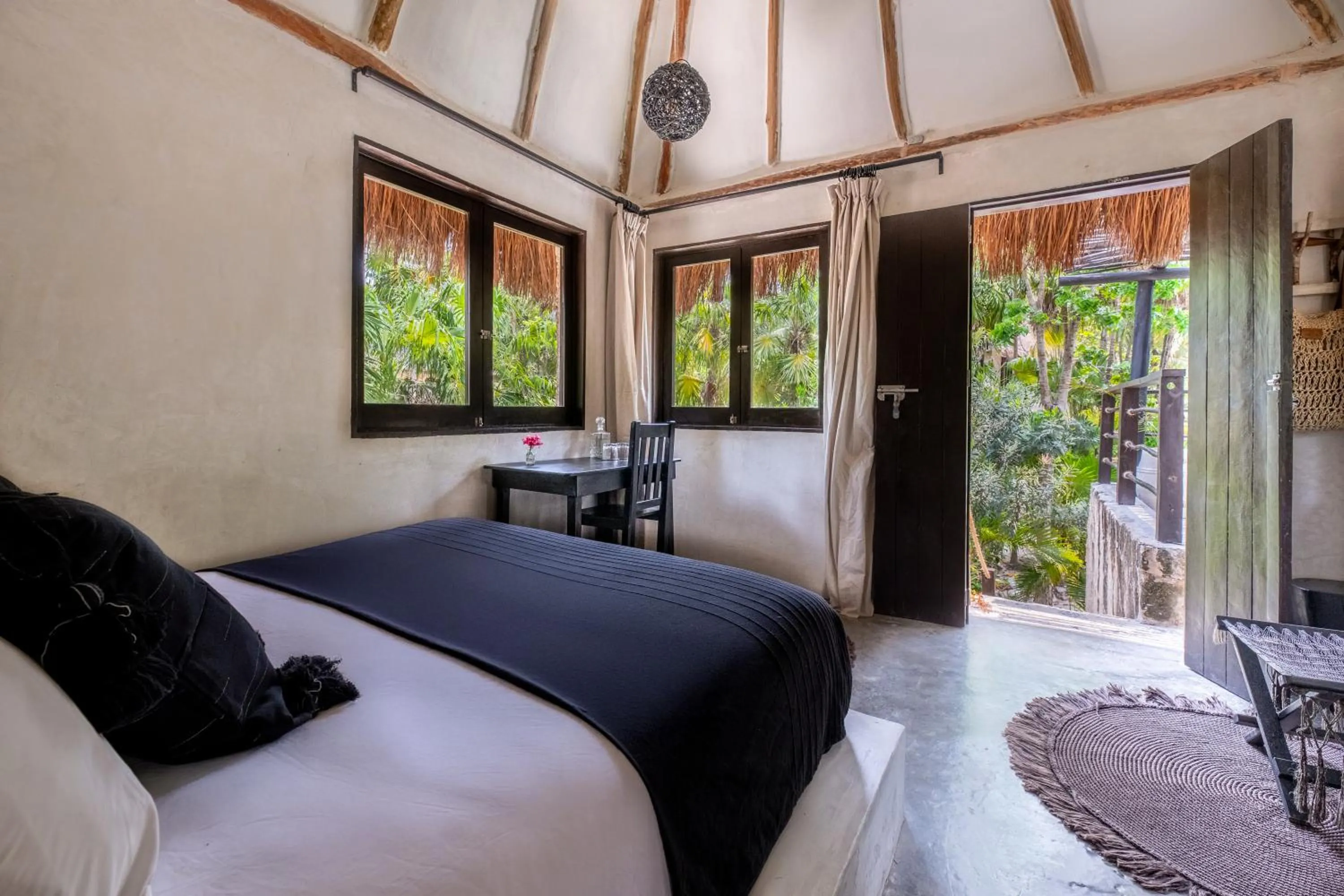 Bed in NEST Tulum