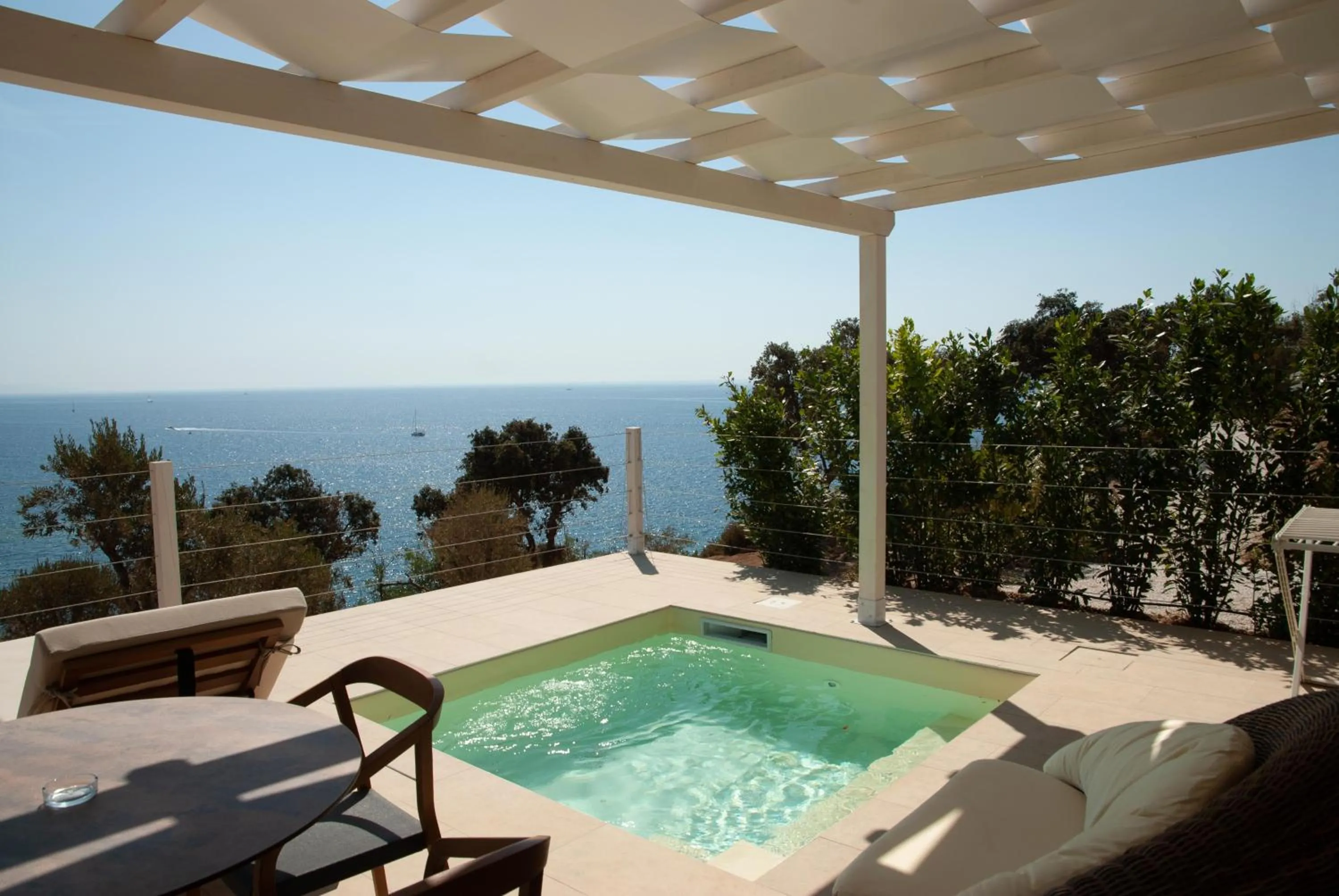 Pool view in Resort Capo Bianco