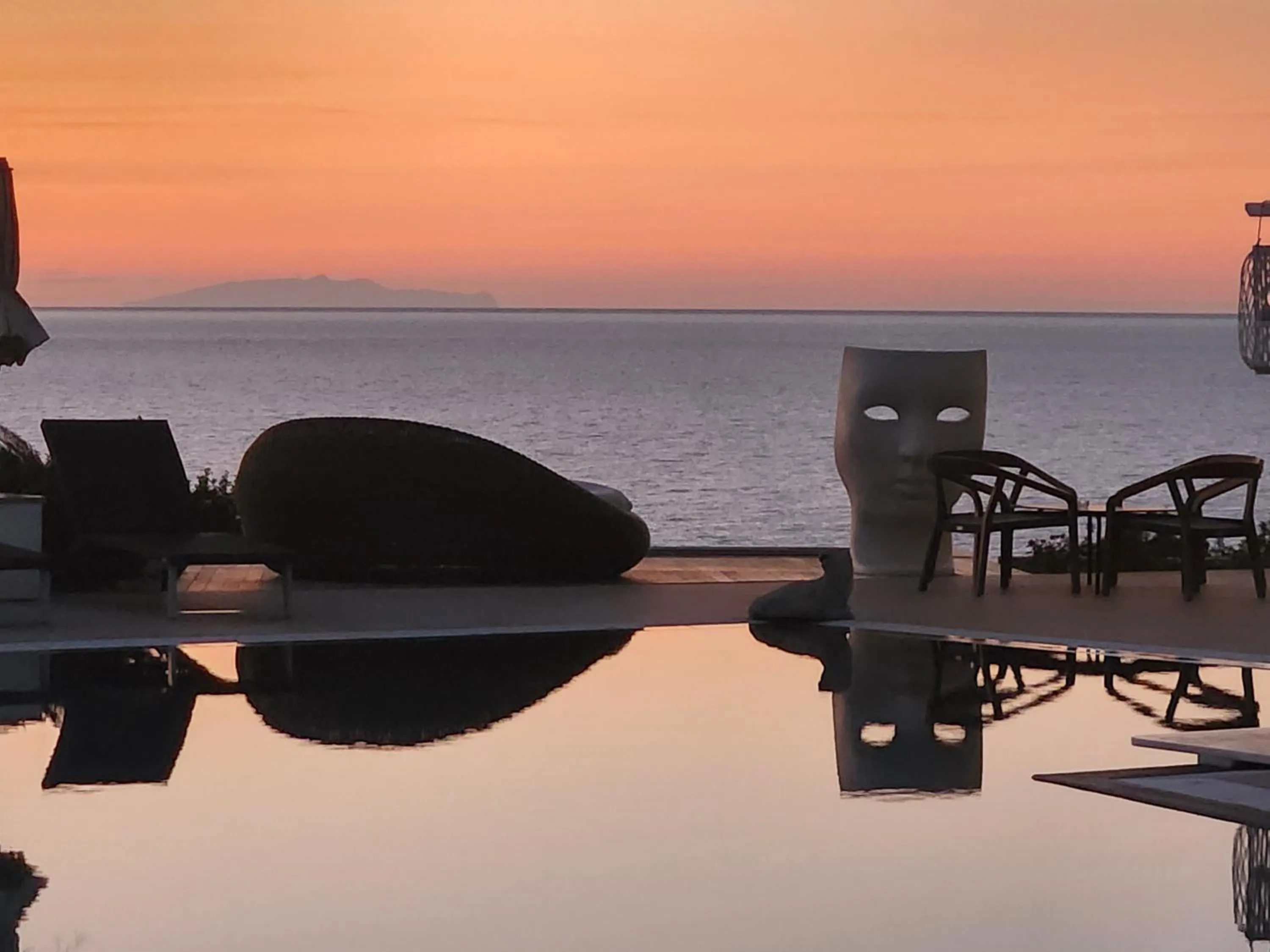 Pool view in Resort Capo Bianco