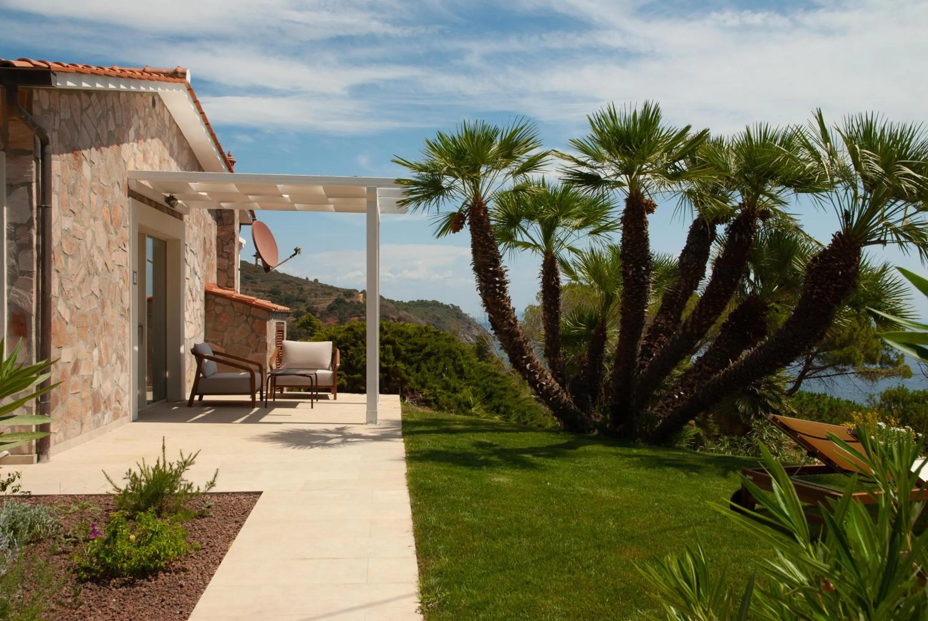 Patio in Resort Capo Bianco