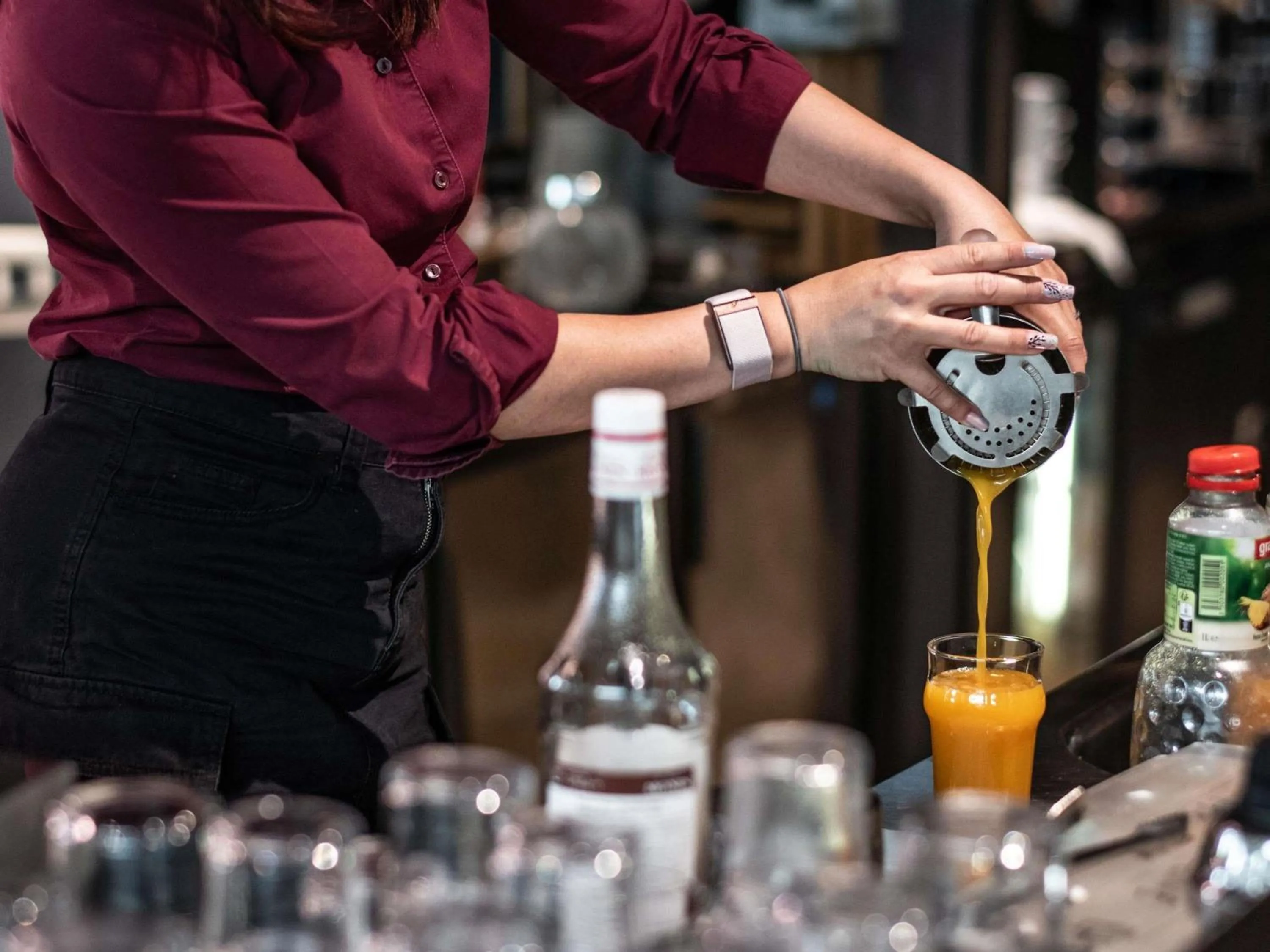 Lounge or bar in Hotel Novotel Evry Courcouronnes