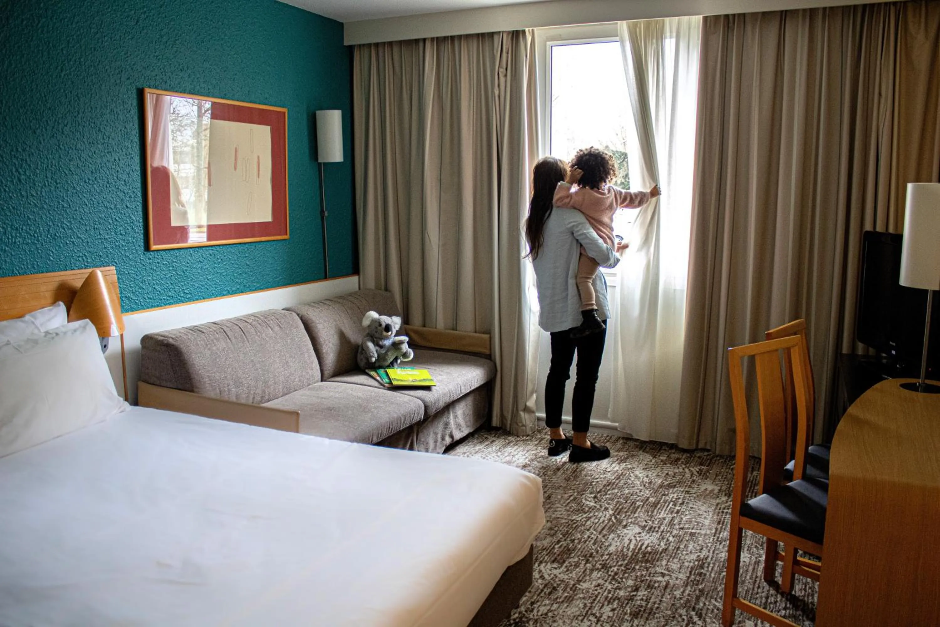 Family, Bed in Hotel Novotel Evry Courcouronnes