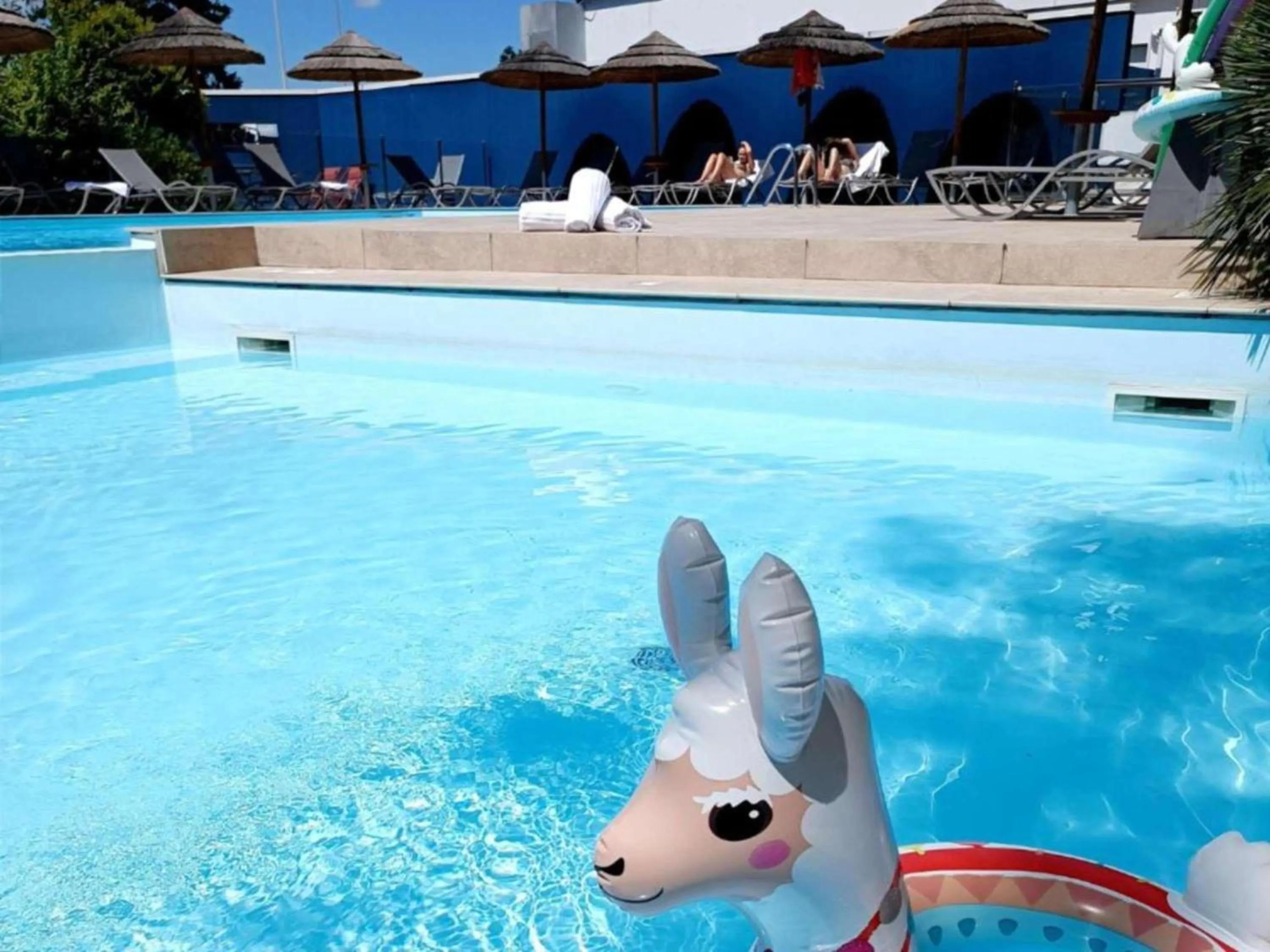 Pool view in Novotel Valence Sud