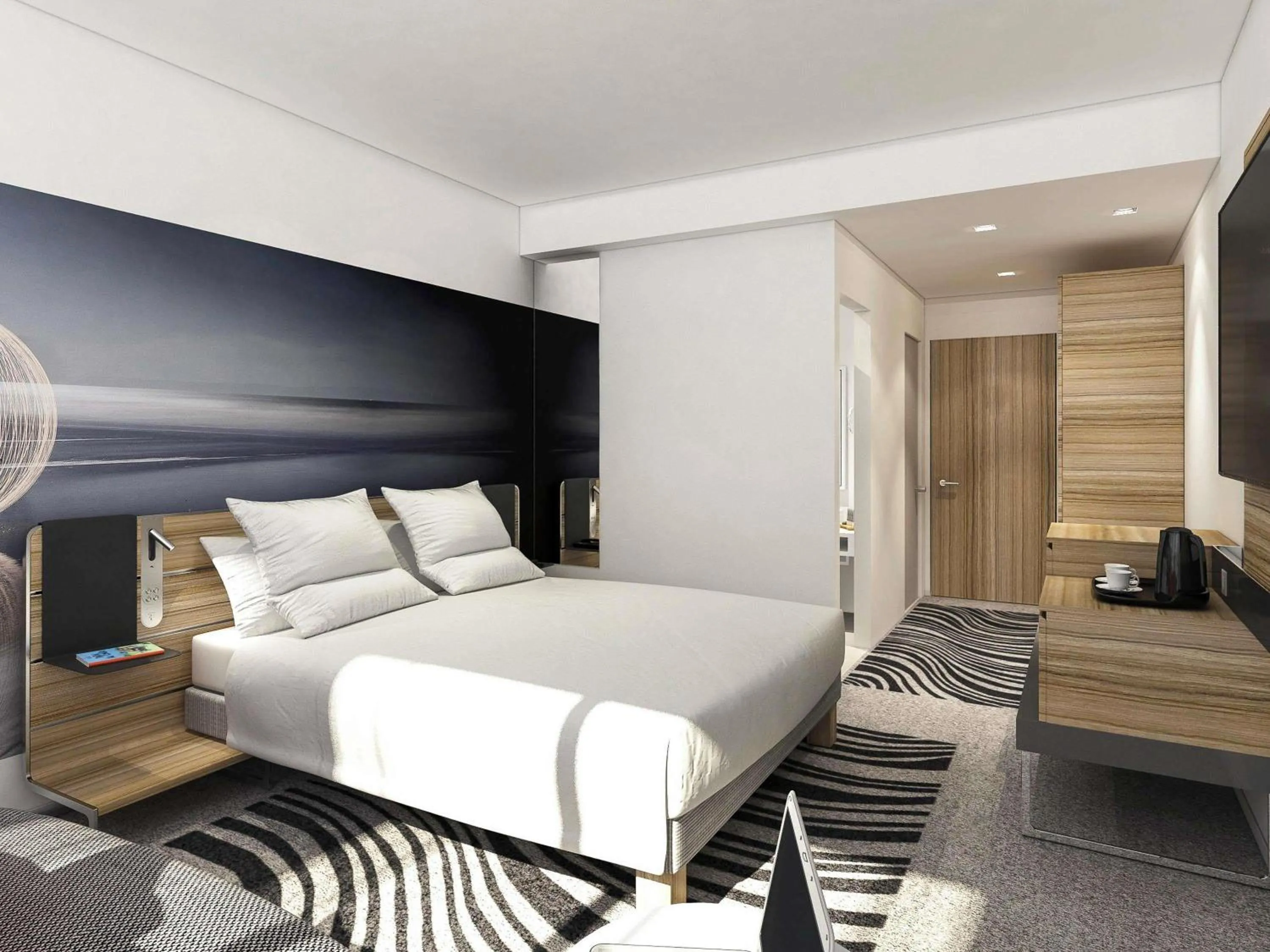 Bedroom, Bed in Novotel Valence Sud